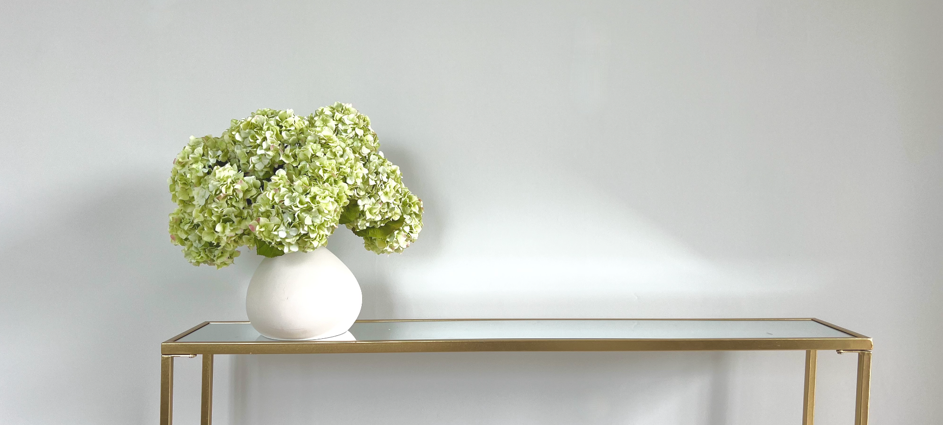 Artificial green flowers hydrangeas, faux green flowers foliage & leaves silk greenery stems the best and most realistic artificial flowers