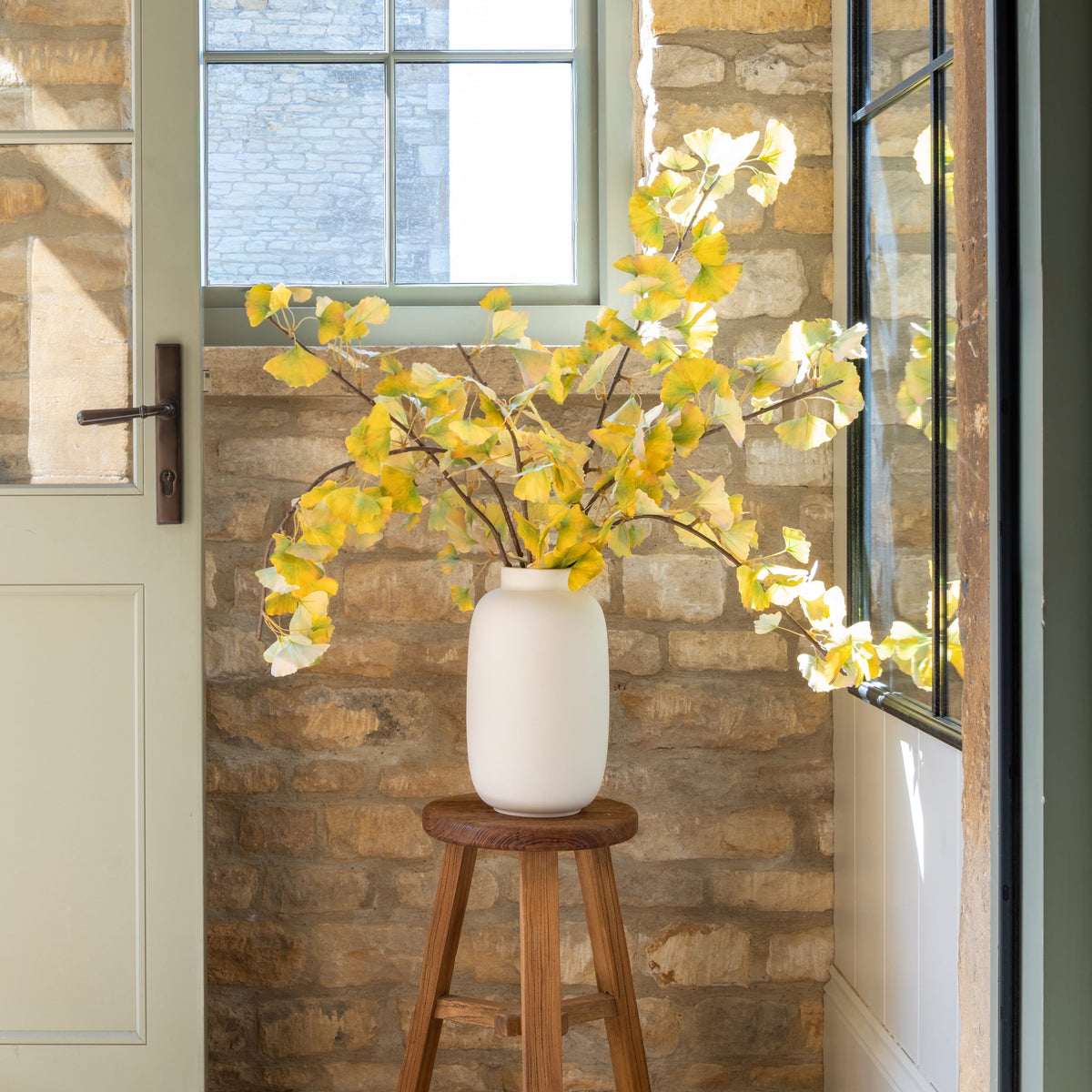 Artificial Yellow Ginkgo Leaves