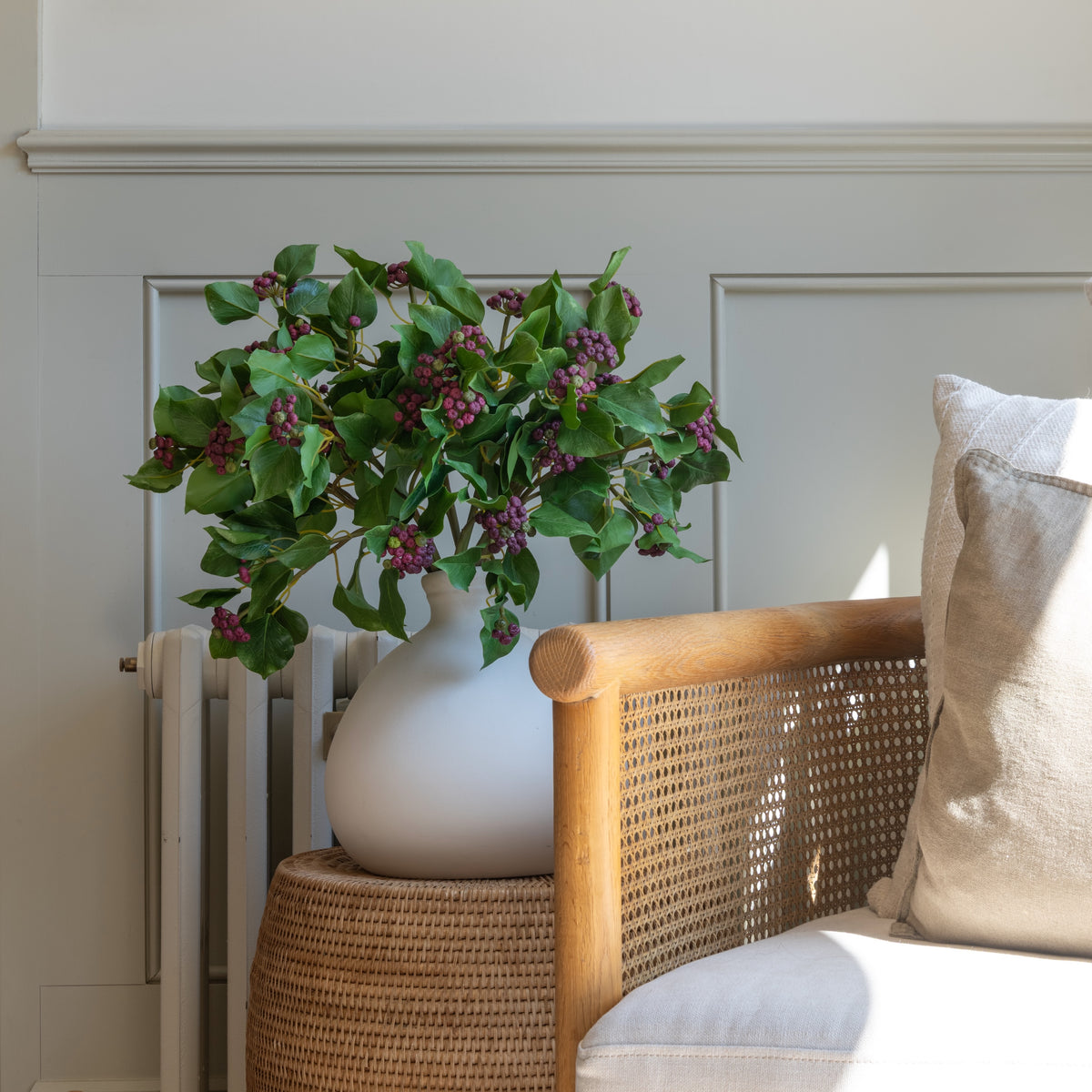 Artificial Ivy with Purple Berries