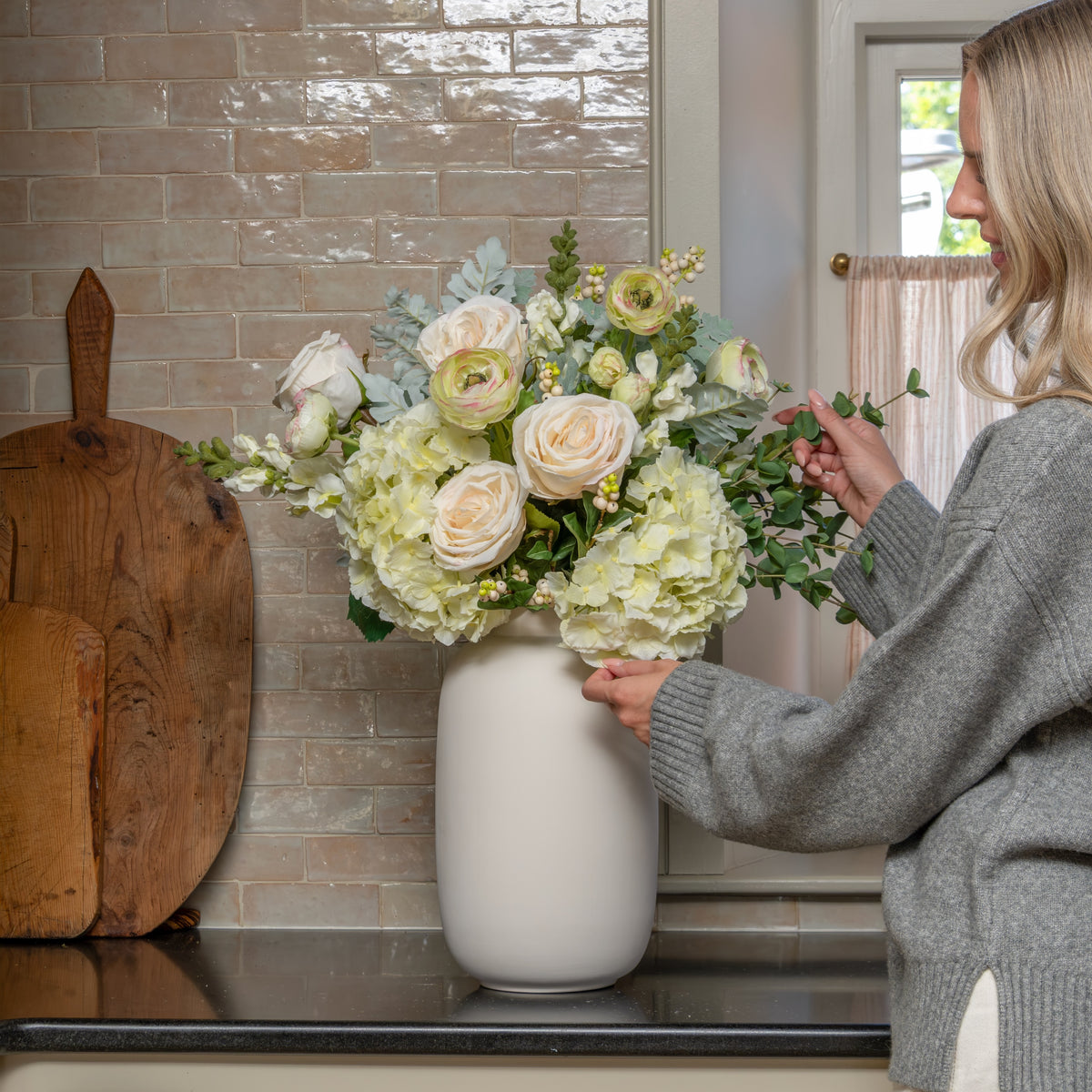 Snowberry Bliss Artificial Flower Arrangement