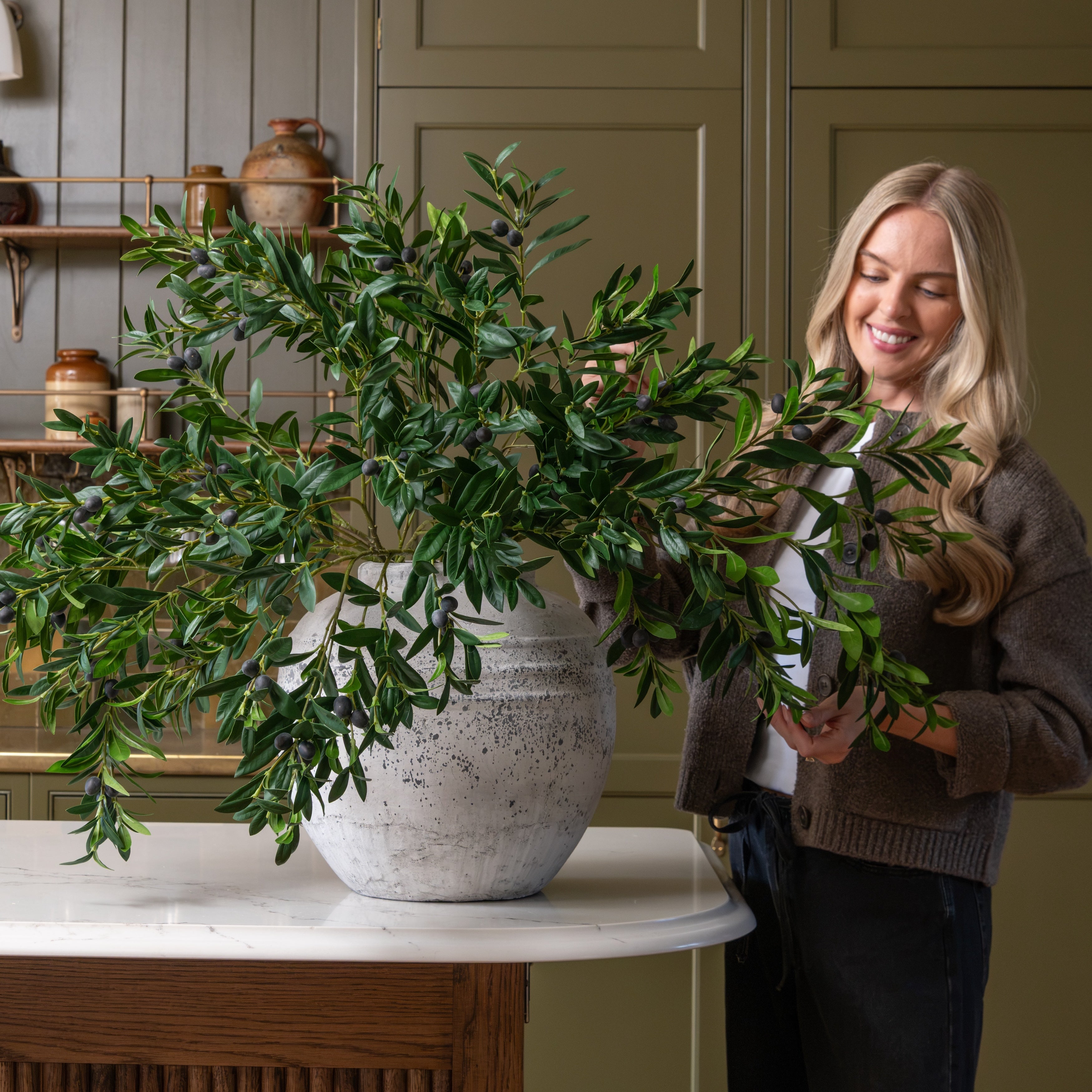 Artificial Olive Branch