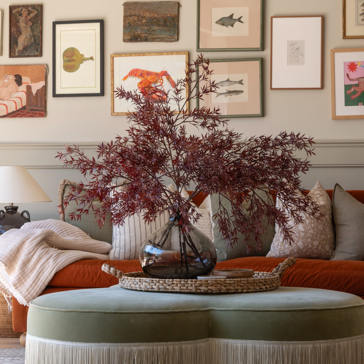 Artificial Burgundy Acer Branch