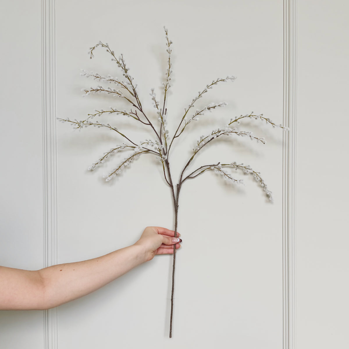 Artificial White Willow Spray