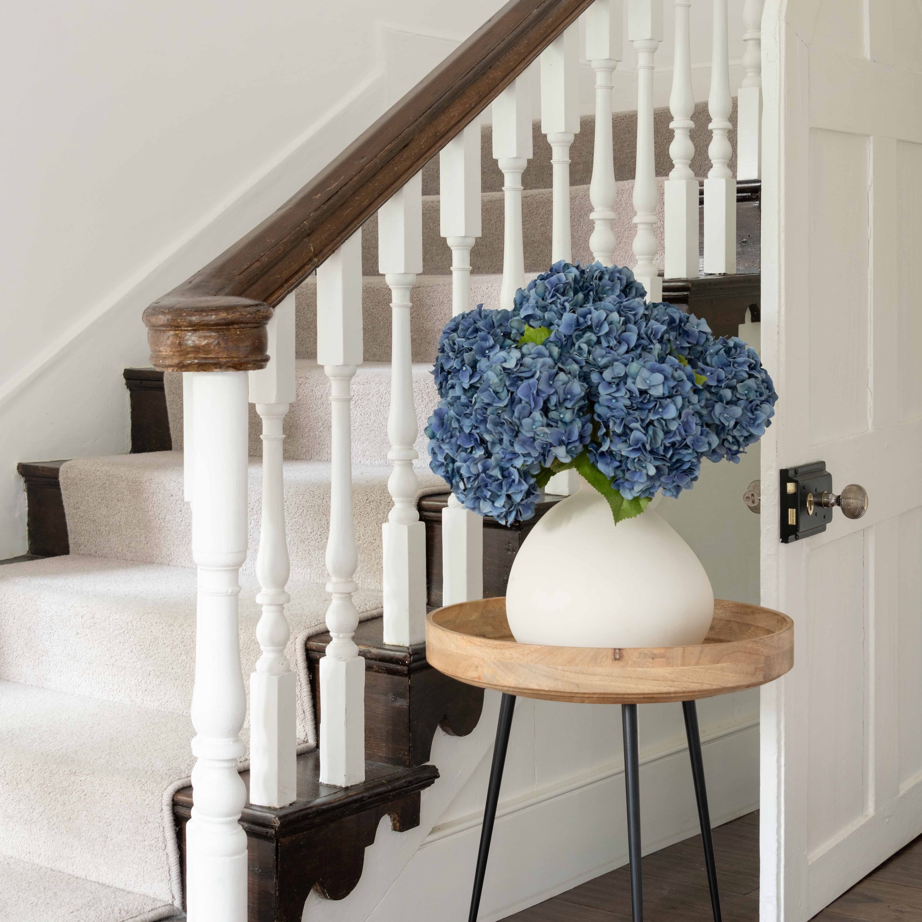Realistic Artificial Blue Dried Hydrangea ABY5070BL by The Faux Flower Company