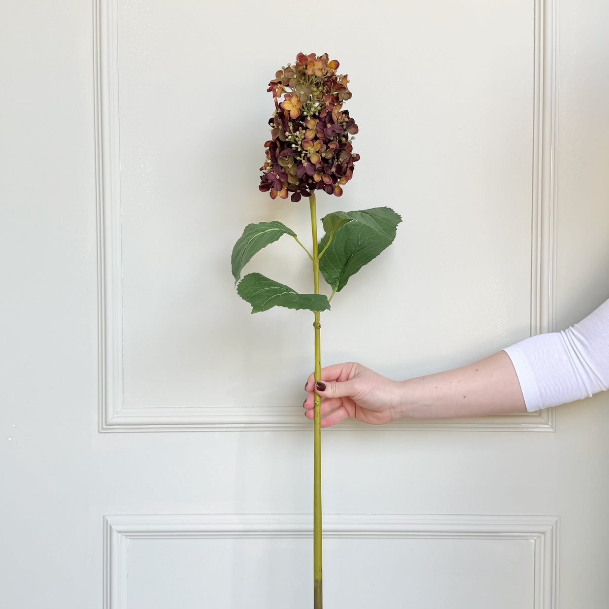 Realistic Artificial Brown Paniculata Hydrangea ABX5004BR by The Faux Flower Company