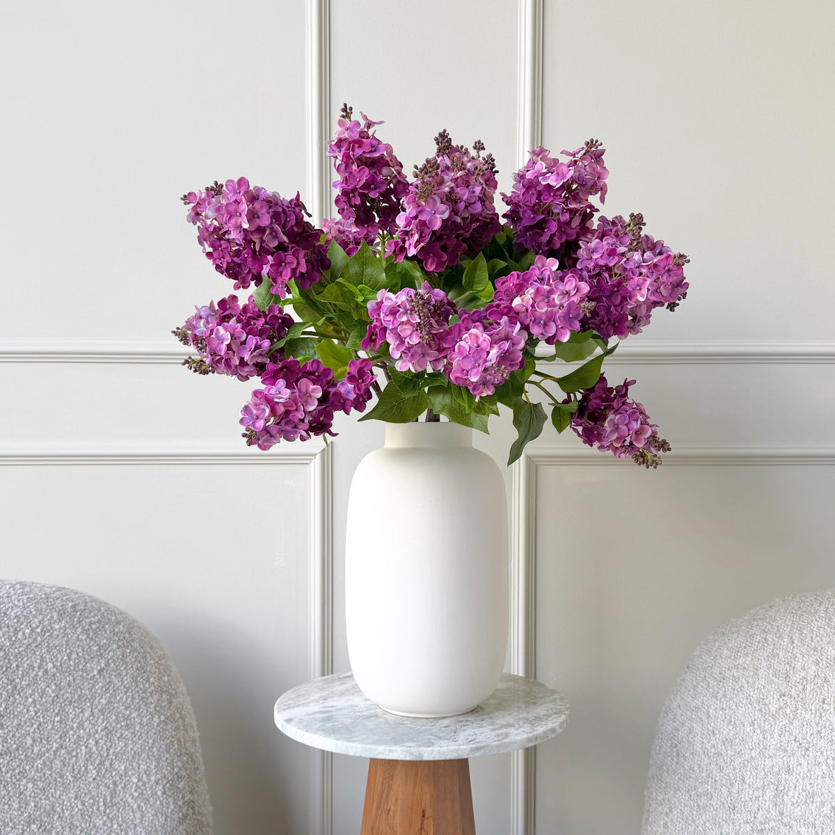 Realistic Artificial Deep Pink Lilac Spray ABY2361CRPU by The Faux Flower Company