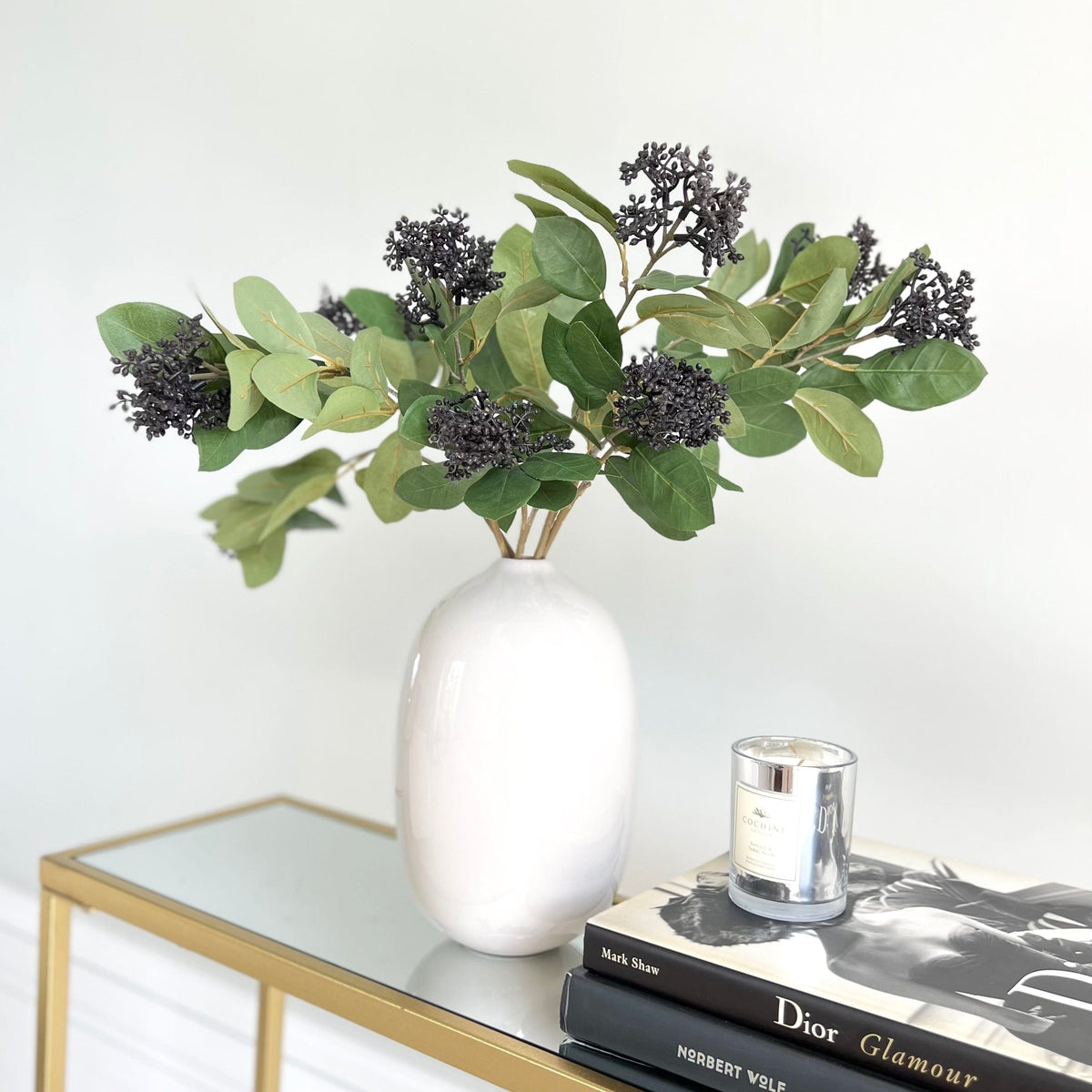 Realistic Artificial Black Seed Pod ABX0608GR by The Faux Flower Company
