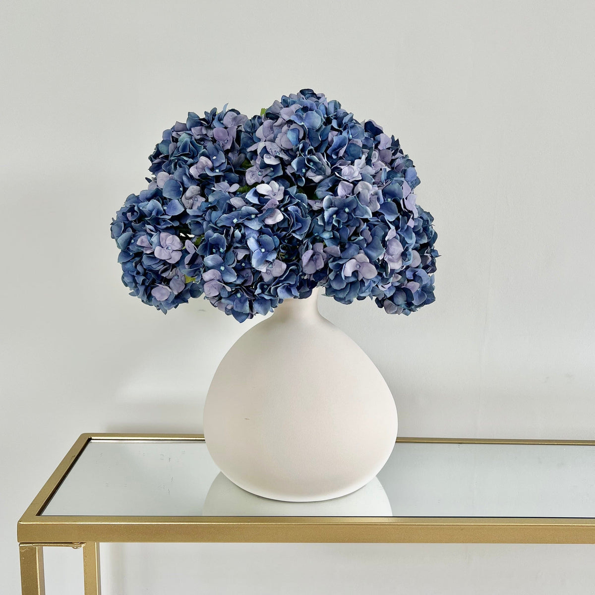 Realistic Artificial Blue Dried Hydrangea ABY5070BL by The Faux Flower Company