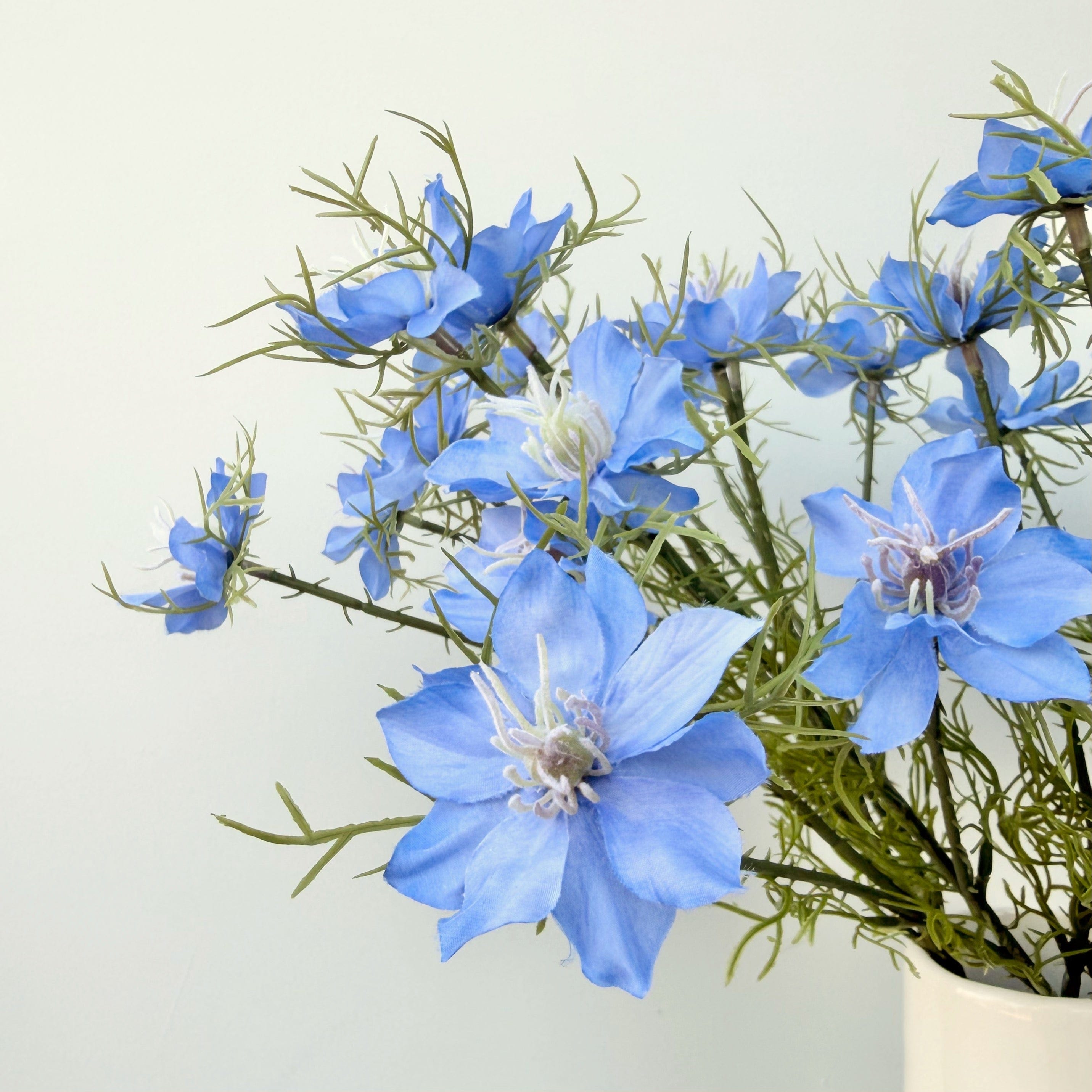 Realistic Artificial Blue Nigella Spray ABX4581BL by The Faux Flower Company