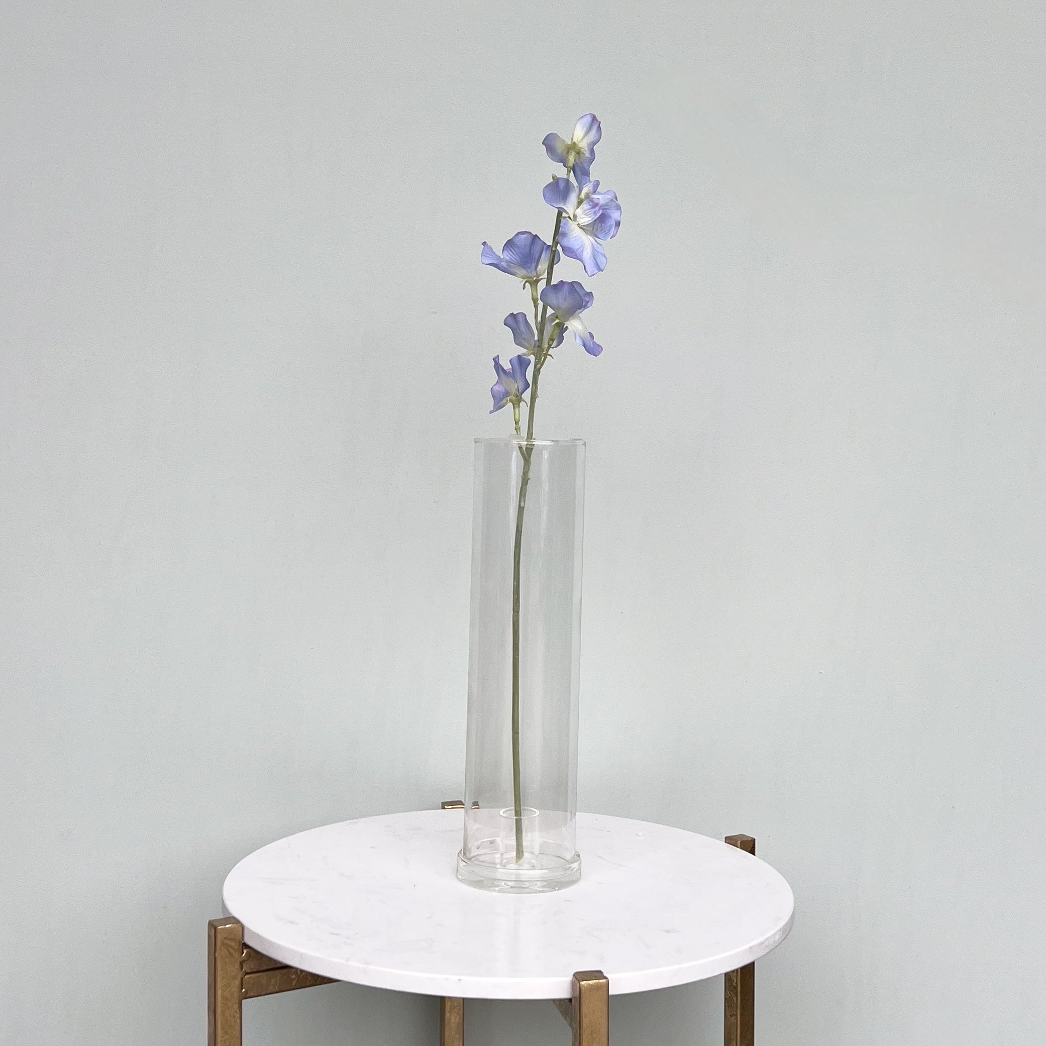 Artificial flowers luxury lifelike faux Artificial Blue Sweet Pea realistic silk single stems buy online from The Faux Flower Company ABX3574BL