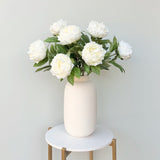 Artificial Cream Tall Peony