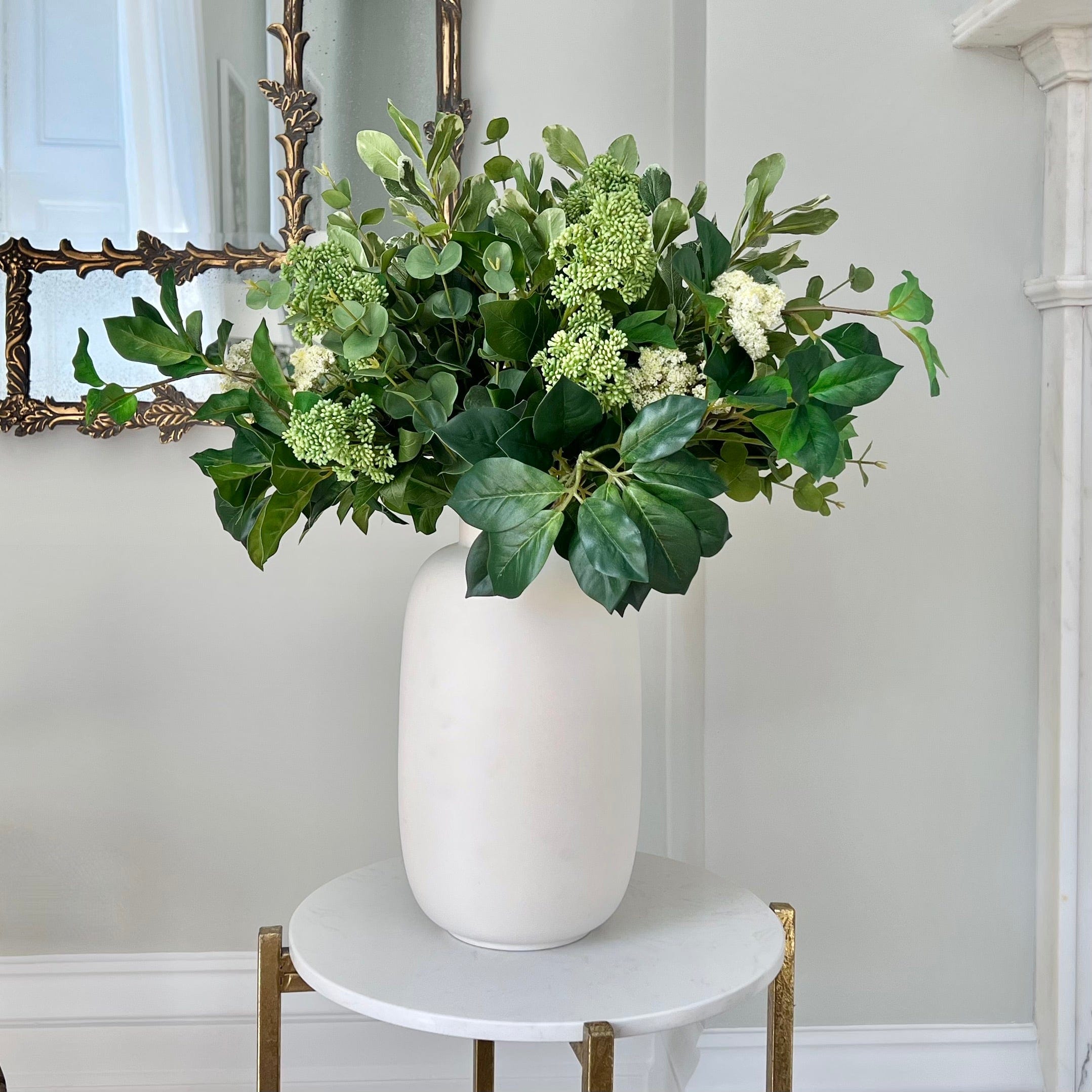 Artificial flowers luxury lifelike faux Artificial 'Foliage Fantastic' Arrangement & Kingham Vase Set realistic silk Bundle buy online from The Faux Flower Company FANTASTIC deluxe AR + ABP04B3