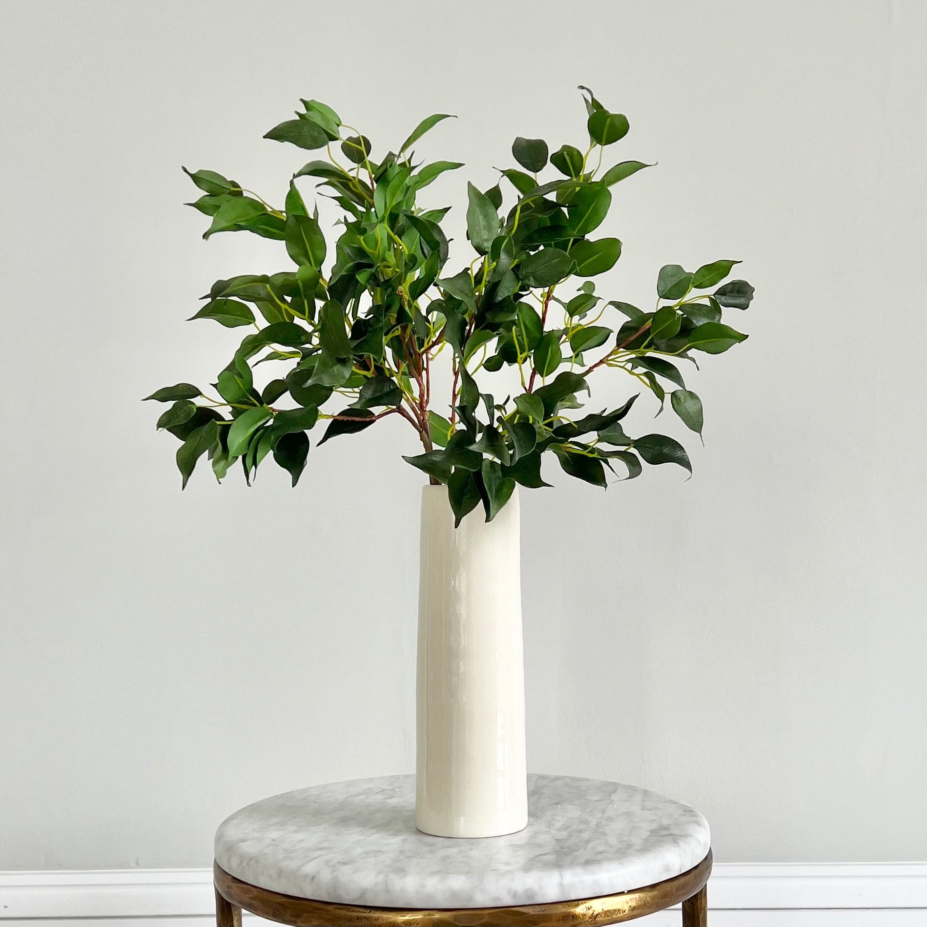Artificial flowers luxury lifelike faux Artificial Green Ficus Leaves realistic silk single stems buy online from The Faux Flower Company