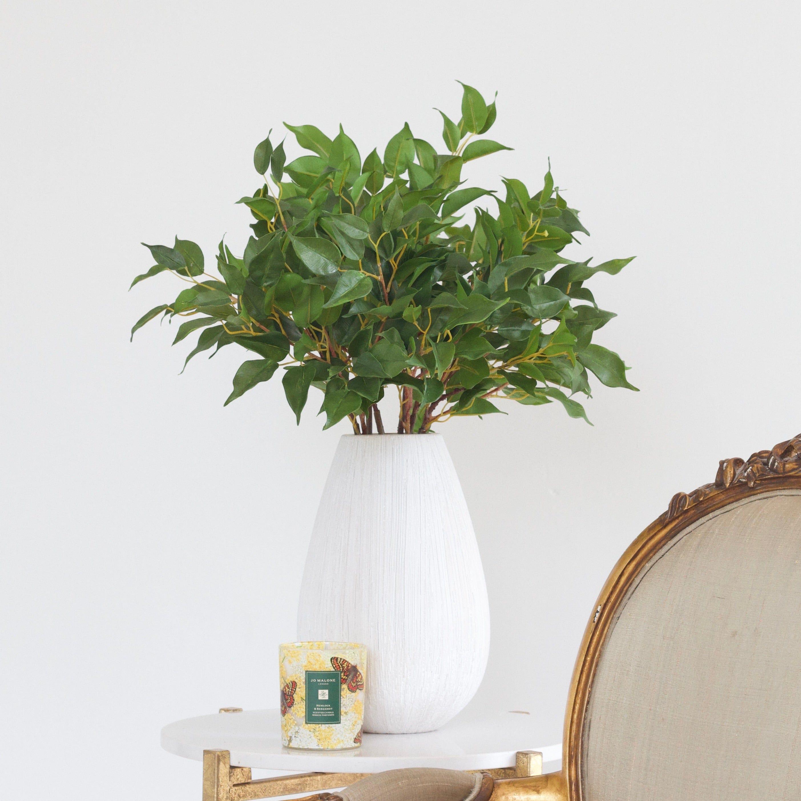 Artificial flowers luxury lifelike faux Artificial Green Ficus Leaves realistic silk single stems buy online from The Faux Flower Company