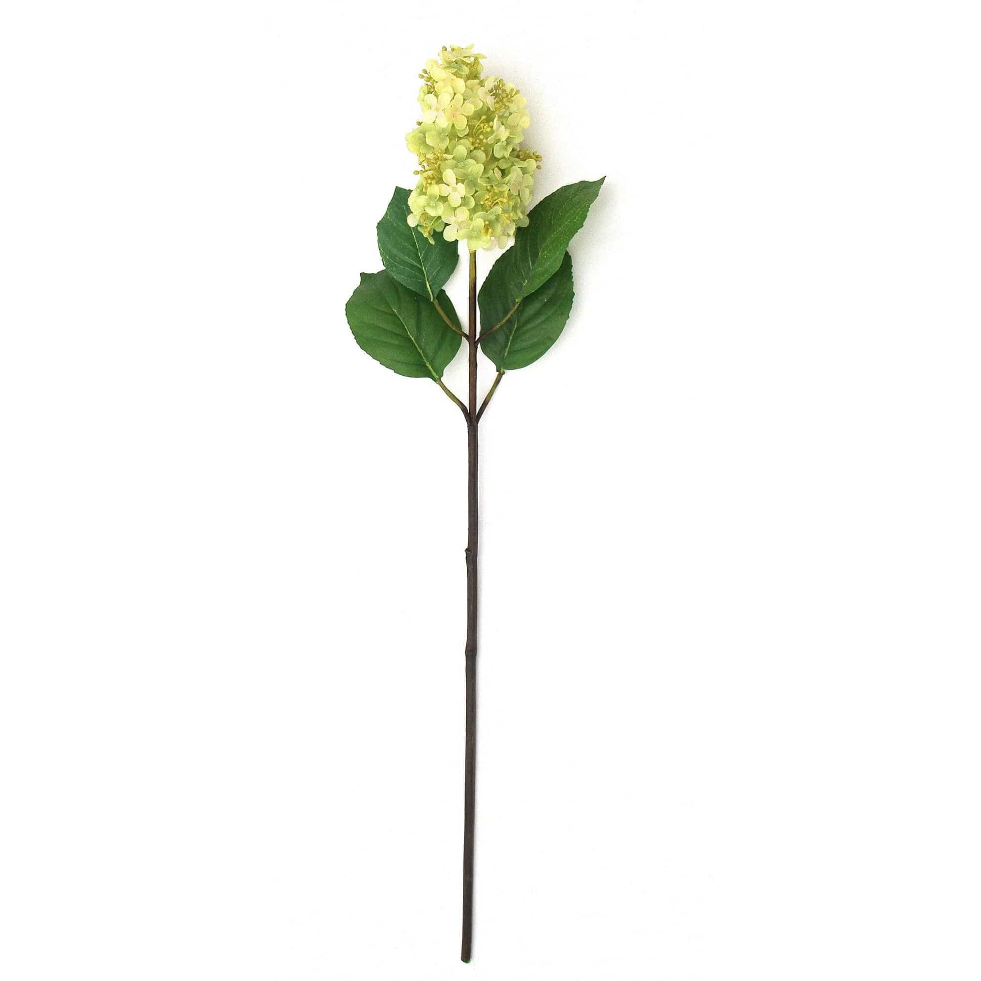 Artificial flowers luxury lifelike faux Artificial Green Paniculata Hydrangea realistic silk single stems buy online from The Faux Flower Company ABX5004GR