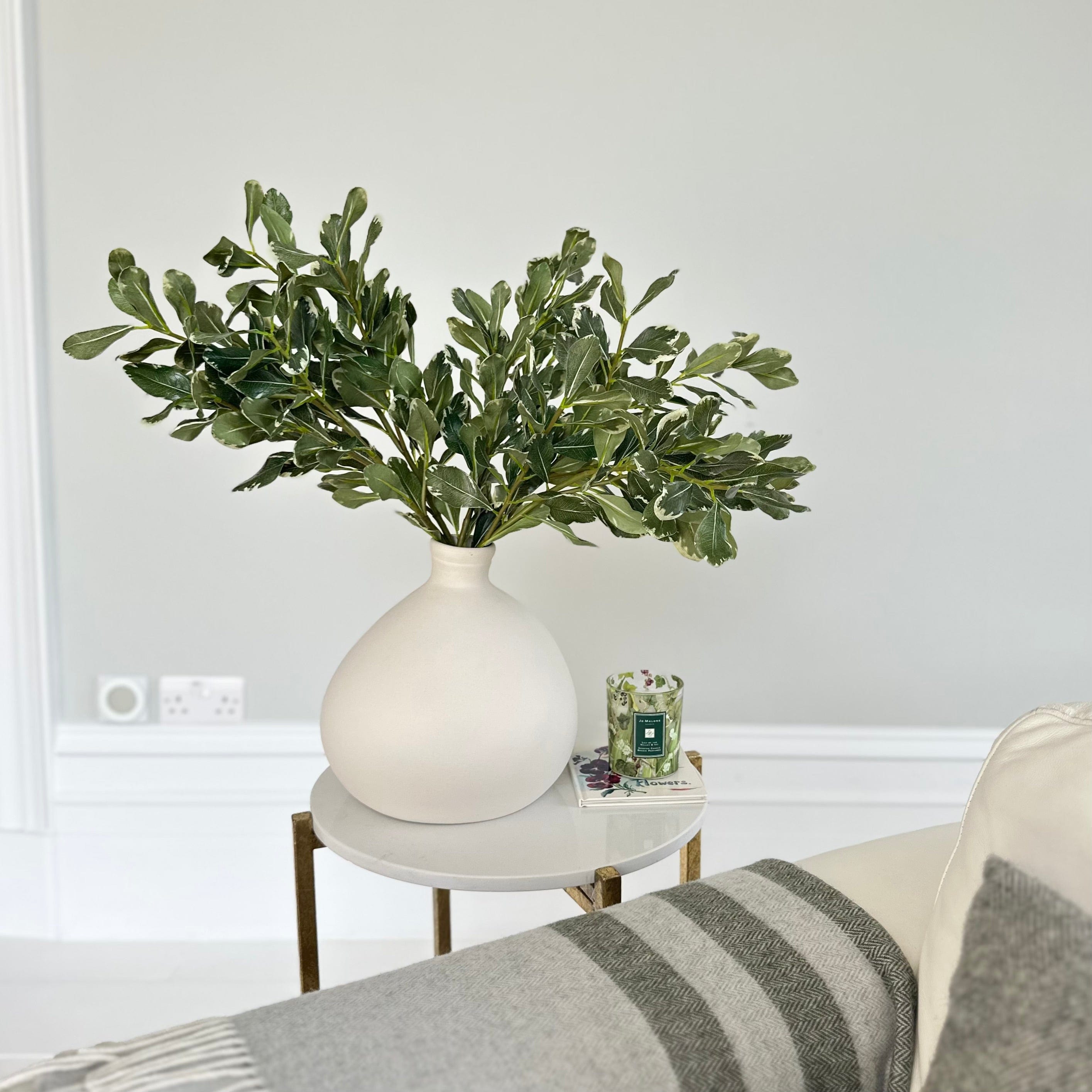 Artificial flowers luxury lifelike faux Artificial Green Pittosporum Leaves realistic silk  single stems buy online from The Faux Flower Company