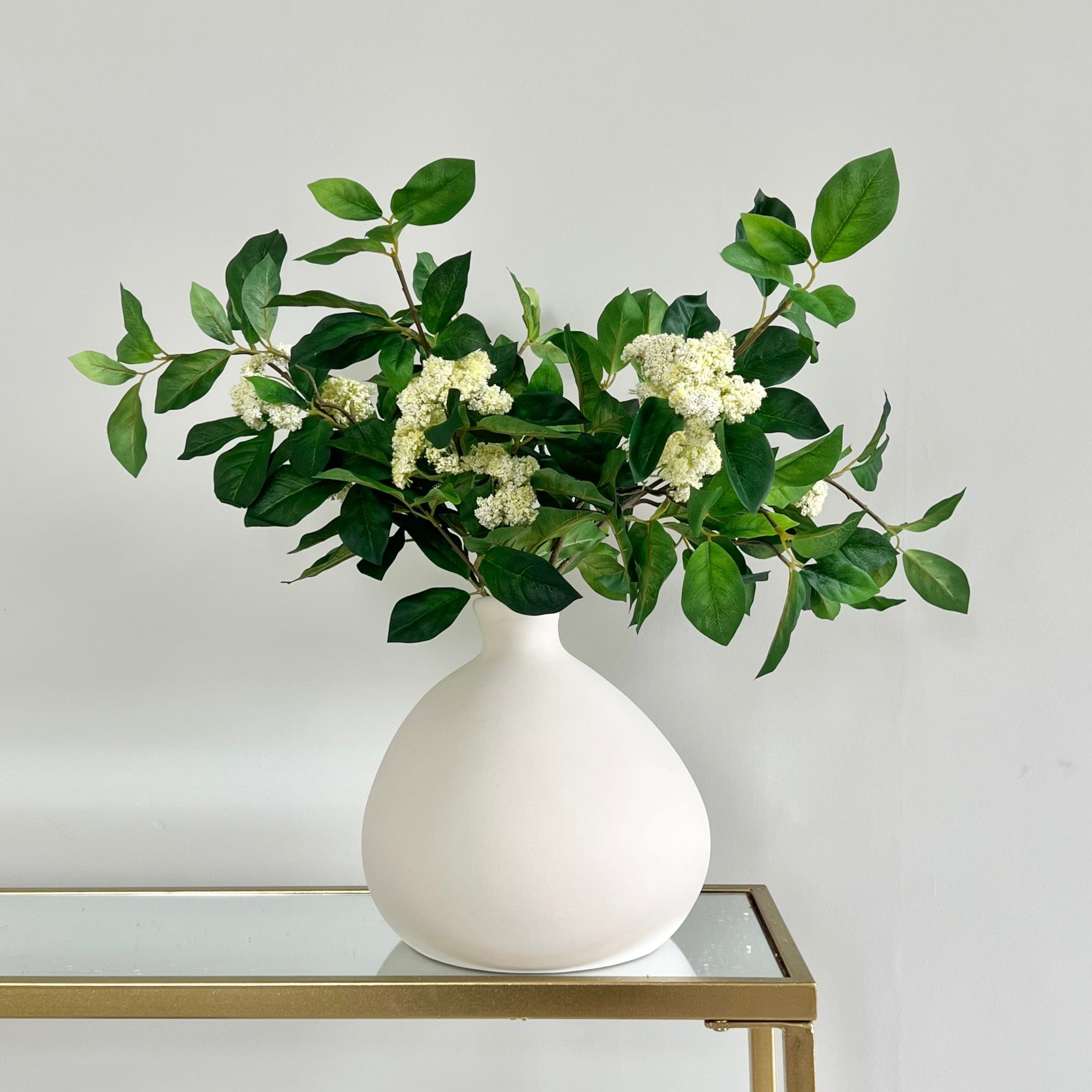 Artificial flowers luxury lifelike faux Artificial Green Queen Anne's Lace Spray realistic silk single stems buy online from The Faux Flower Company