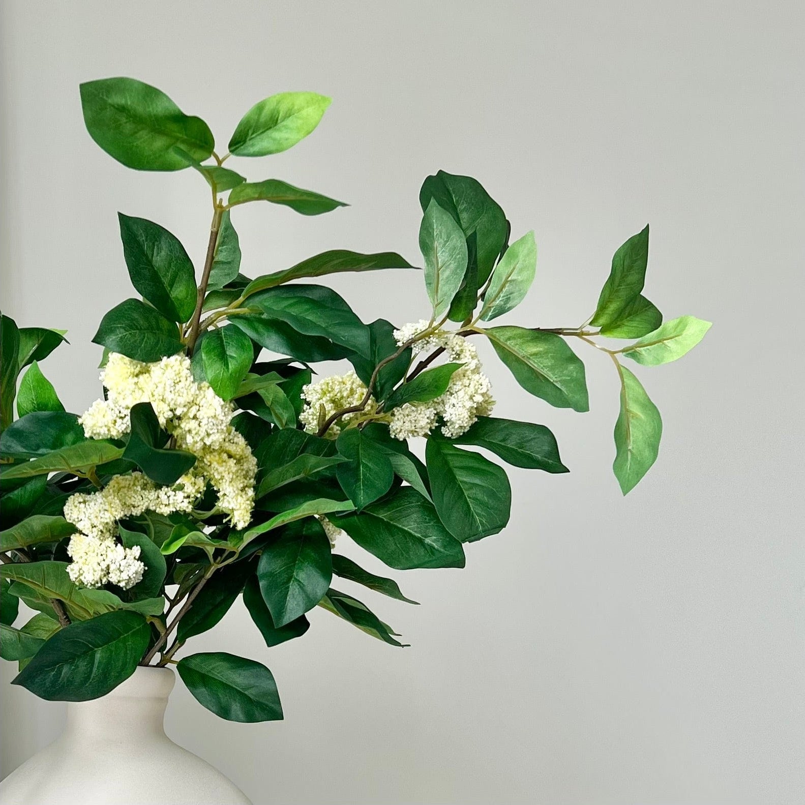 Artificial flowers luxury lifelike faux Artificial Green Queen Anne's Lace Spray realistic silk single stems buy online from The Faux Flower Company