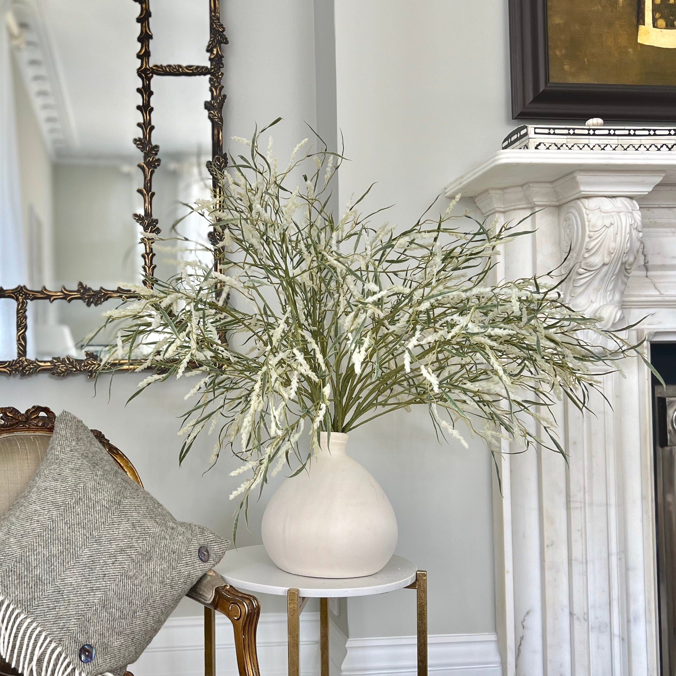 Artificial flowers luxury lifelike faux Artificial Green Tall Foxtail Grass realistic silk single stems buy online from The Faux Flower Company