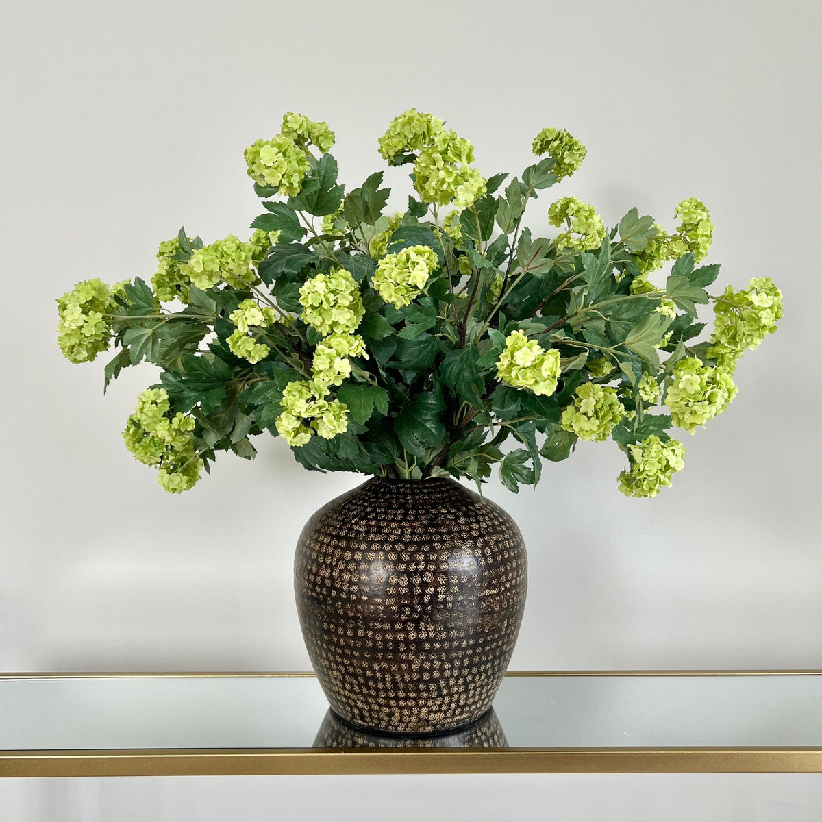 Realistic Artificial Green Vivid Viburnum ABX8564BGR by The Faux Flower Company