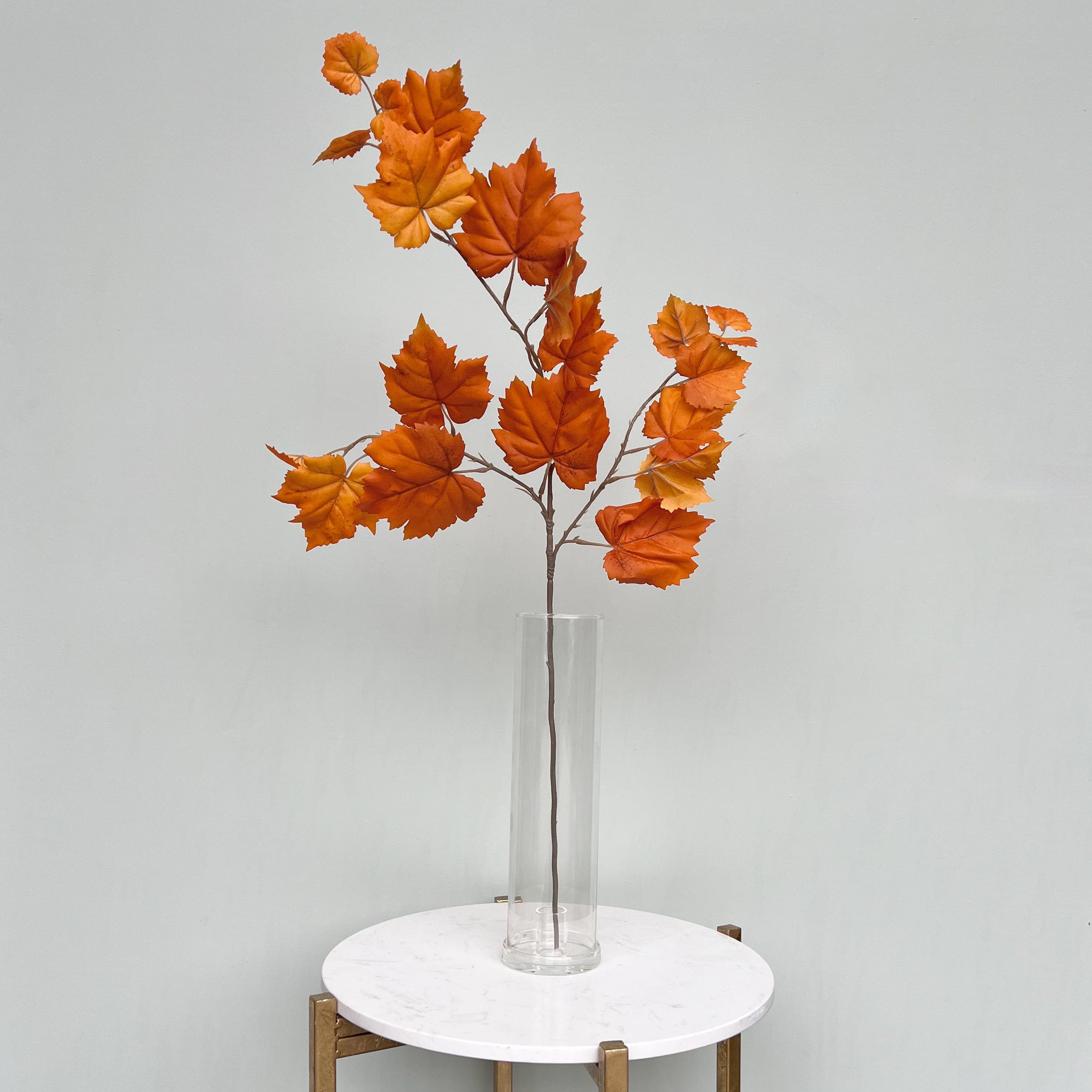 Artificial flowers luxury lifelike faux Artificial Orange Autumnal Leaves realistic silk  single stems buy online from The Faux Flower Company ABZ3201OR
