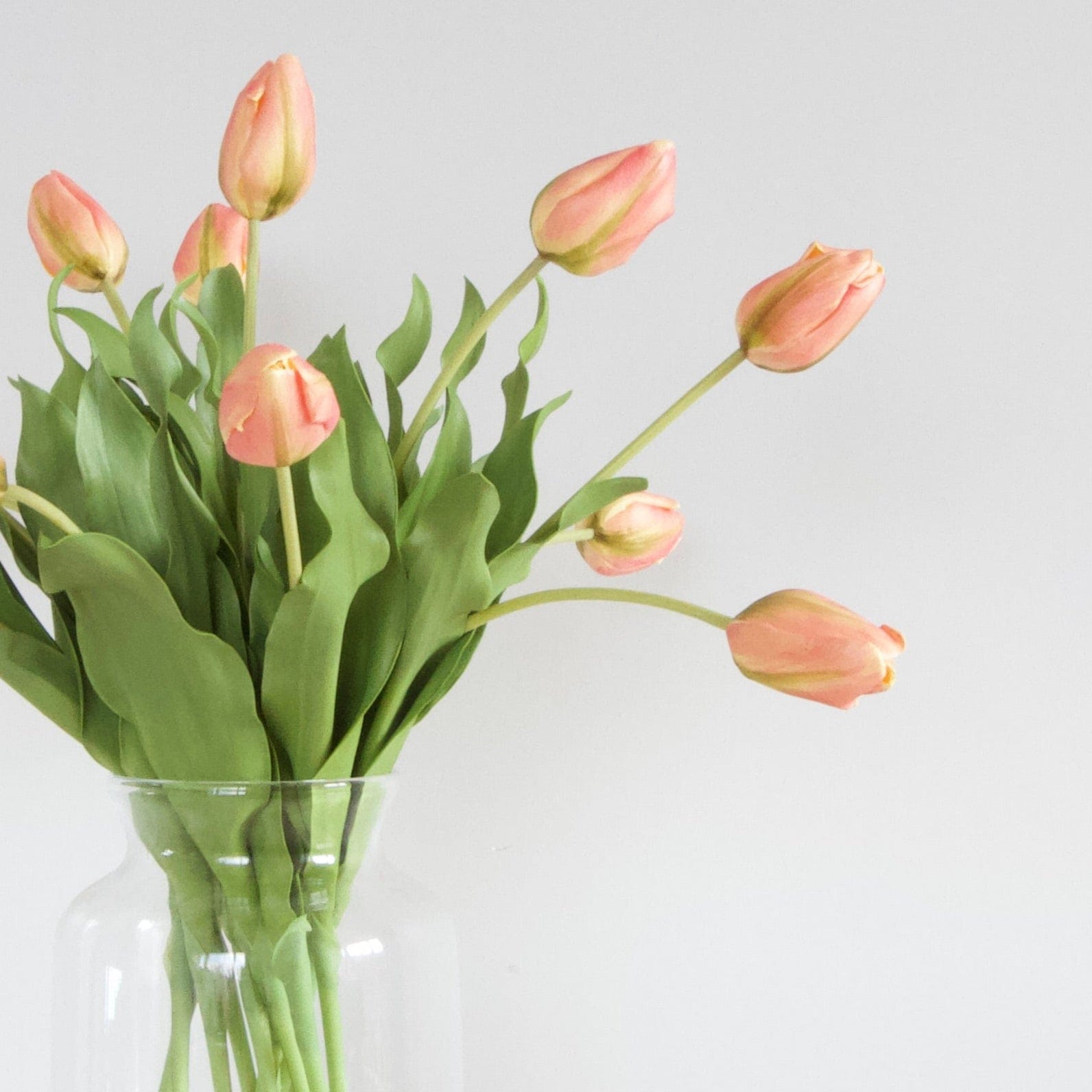 Artificial flowers luxury lifelike faux Artificial Orange Tulip realistic silk single stems buy online from The Faux Flower Company