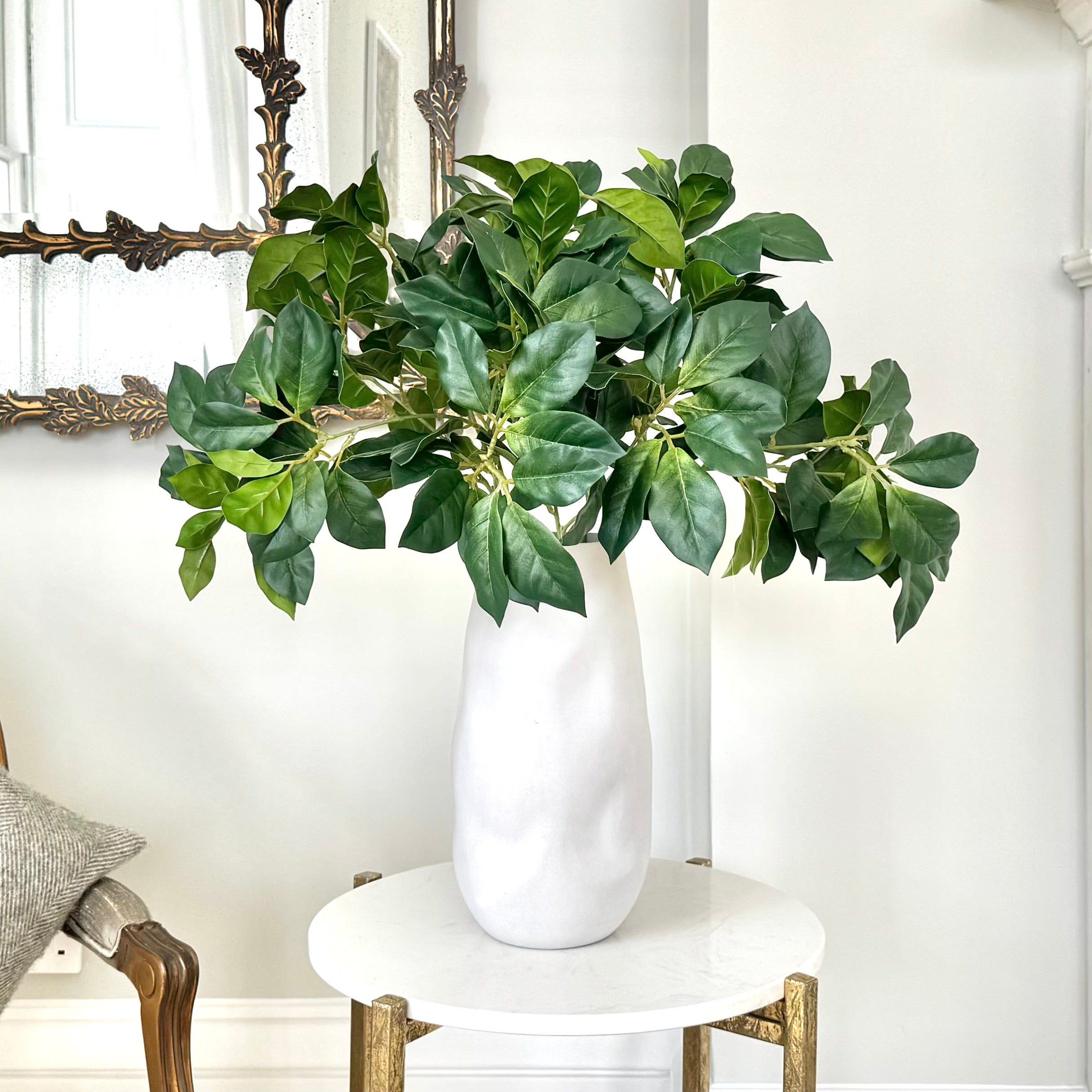 Artificial flowers luxury lifelike faux Artificial Rich Green Foliage Leaves realistic silk single stems buy online from The Faux Flower Company