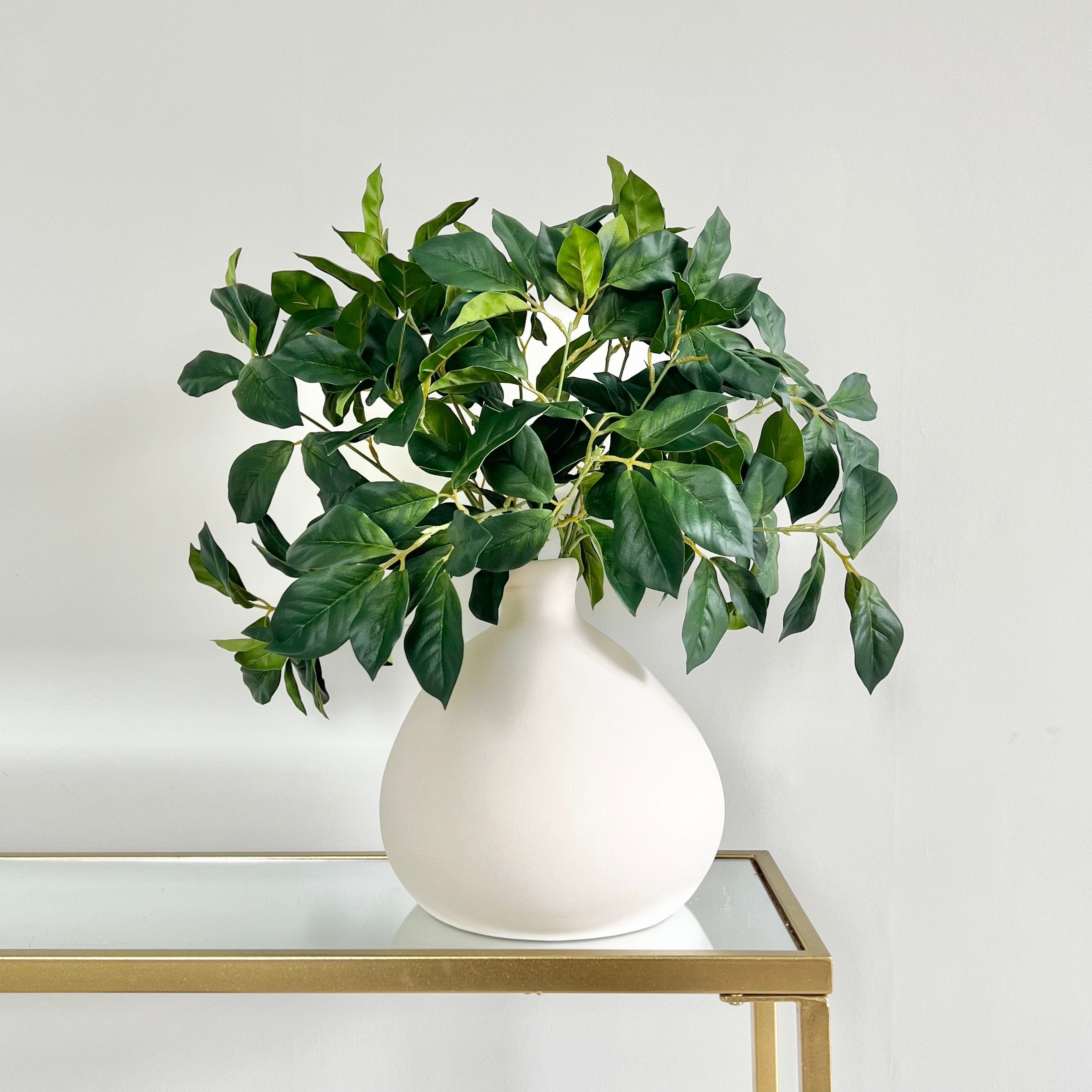 Artificial flowers luxury lifelike faux Artificial Rich Green Foliage Leaves realistic silk single stems buy online from The Faux Flower Company