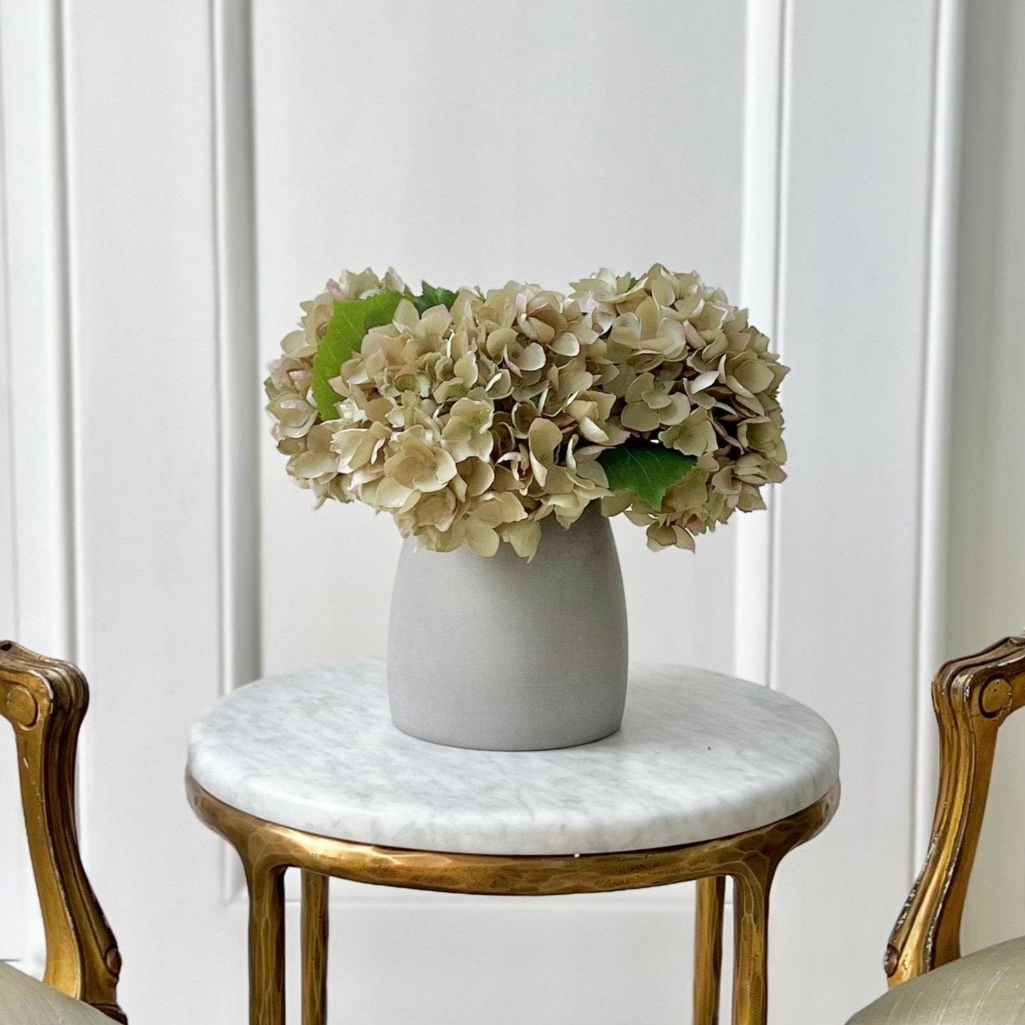 Artificial flowers luxury lifelike faux Artificial Sage Green Hydrangea realistic silk single stems buy online from The Faux Flower Company