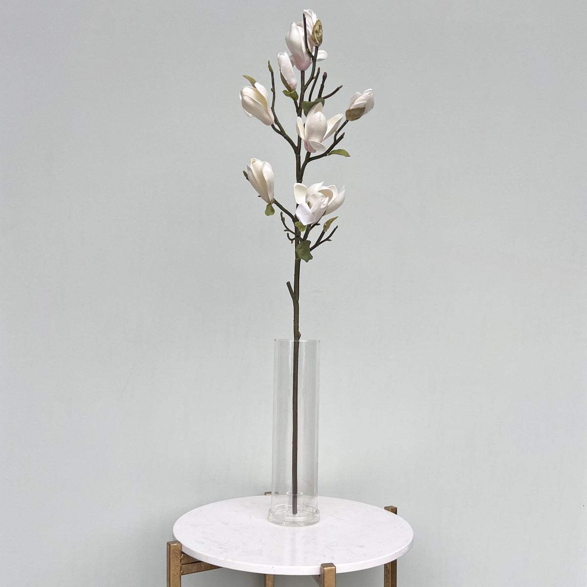 Realistic Artificial White Tall Magnolia ABY7098WH by The Faux Flower Company