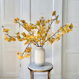 Artificial Yellow Ginkgo Leaves