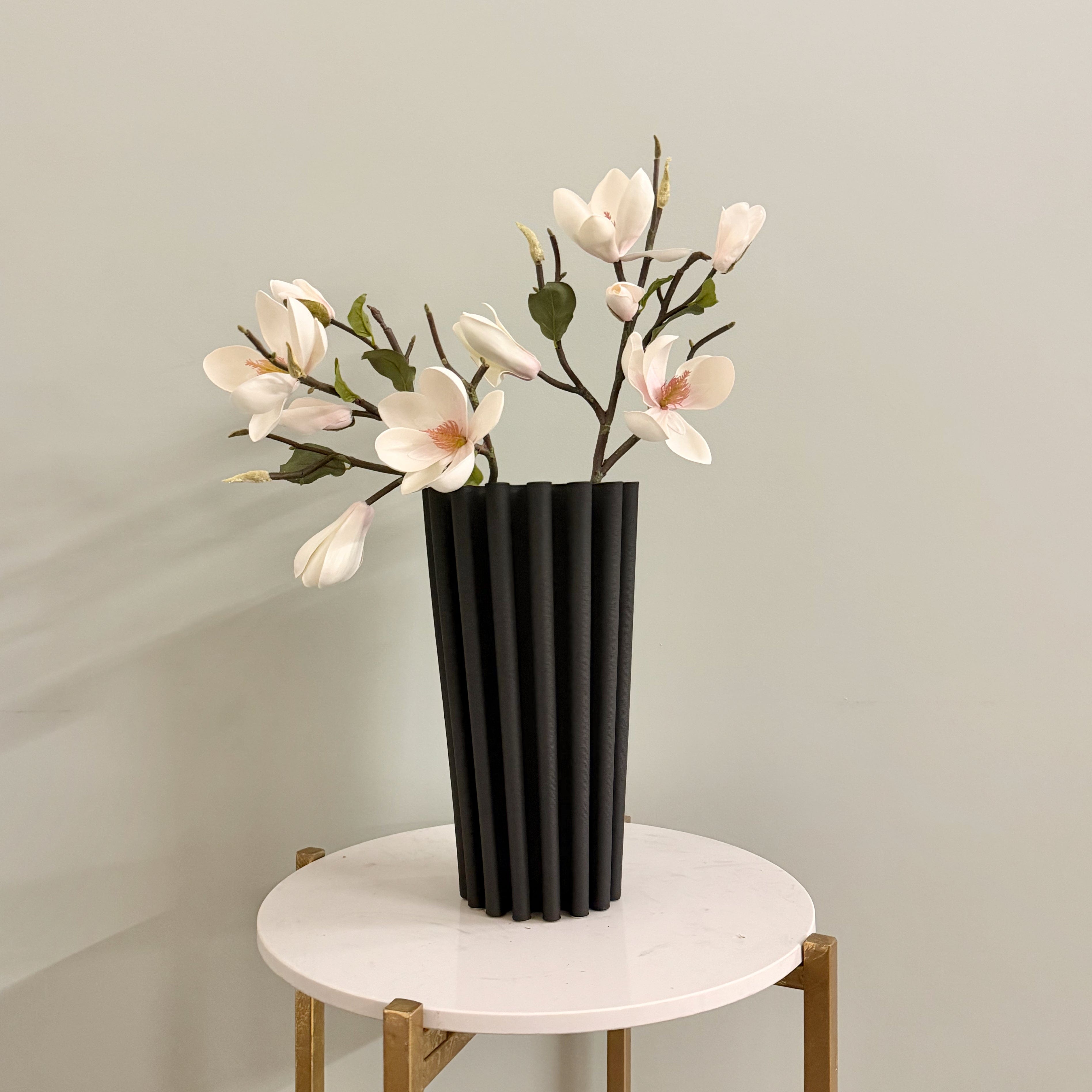 Artificial flowers luxury lifelike faux Black 3D Printed Vase realistic silk buy online from The Faux Flower Company AHCH-0080