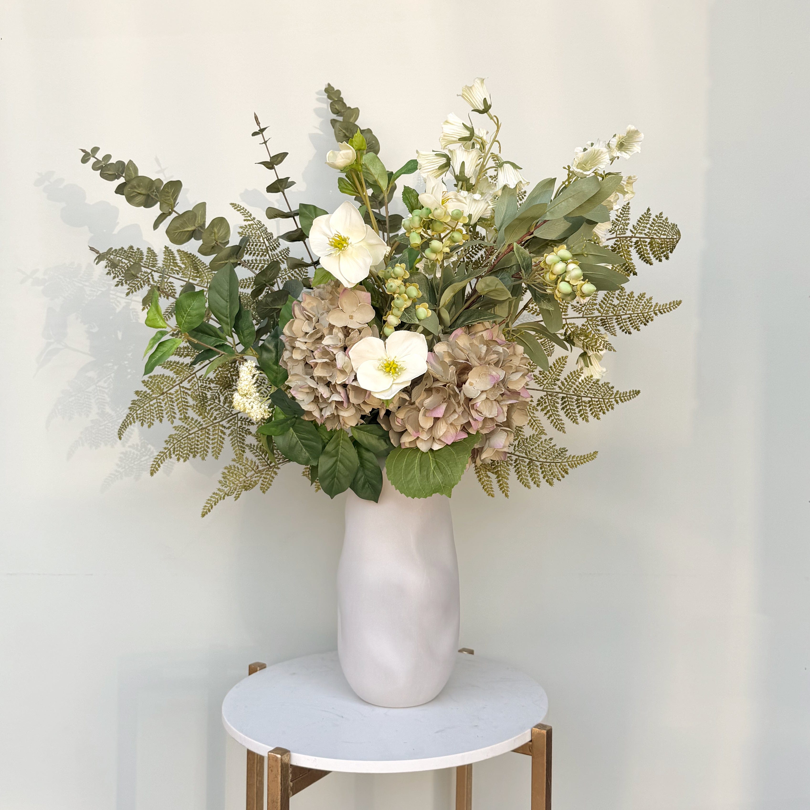 Artificial flowers luxury lifelike faux Born In November; Artificial Topaz Flower Bouquet & Vase Set realistic silk Bundle buy online from The Faux Flower Company NOVEMBER BQ + ABP525B