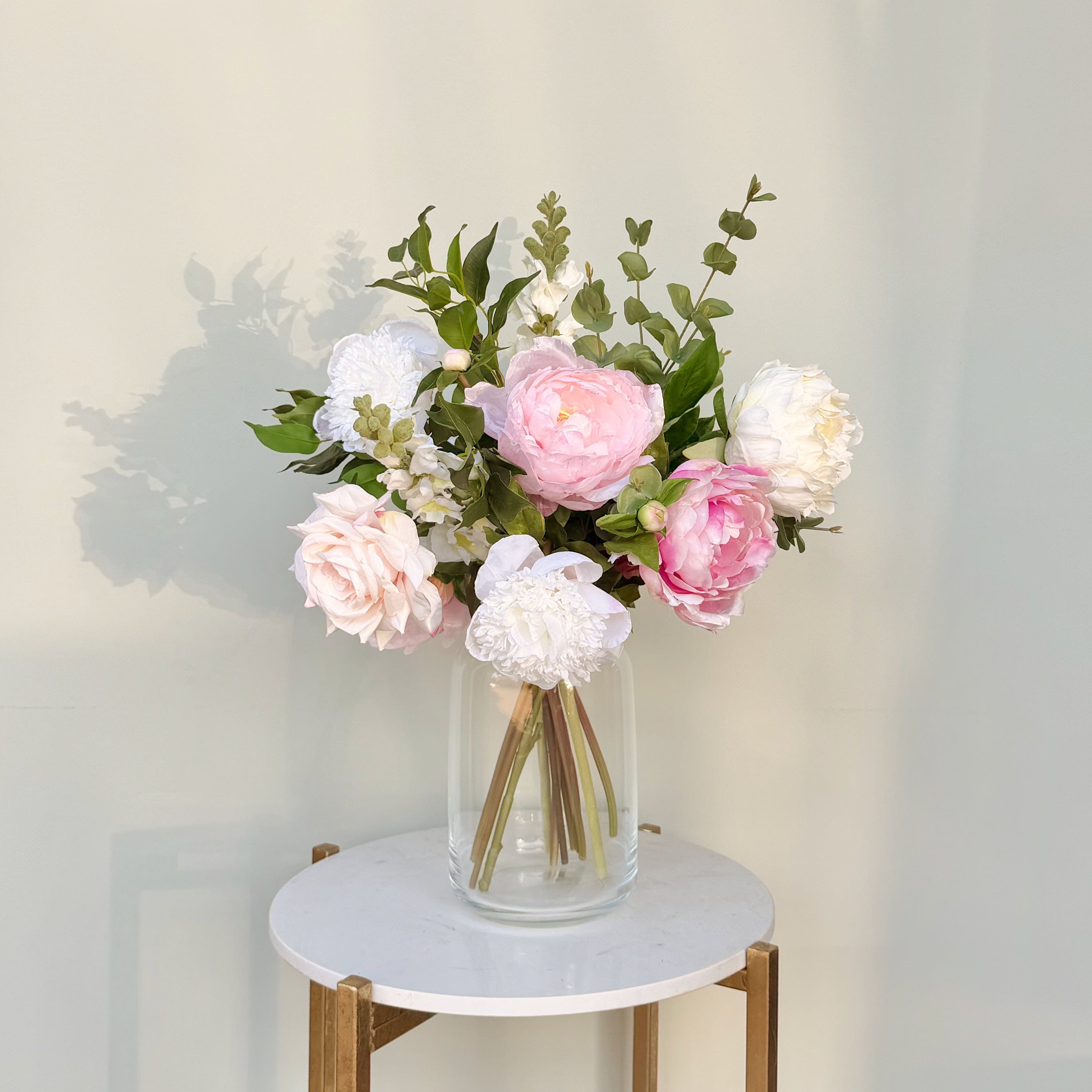Artificial flowers luxury lifelike faux Born In October; Artificial Opal Rose Flower Bouquet & Vase Set realistic silk Bundle buy online from The Faux Flower Company OCTOBER BQ + ABV2252