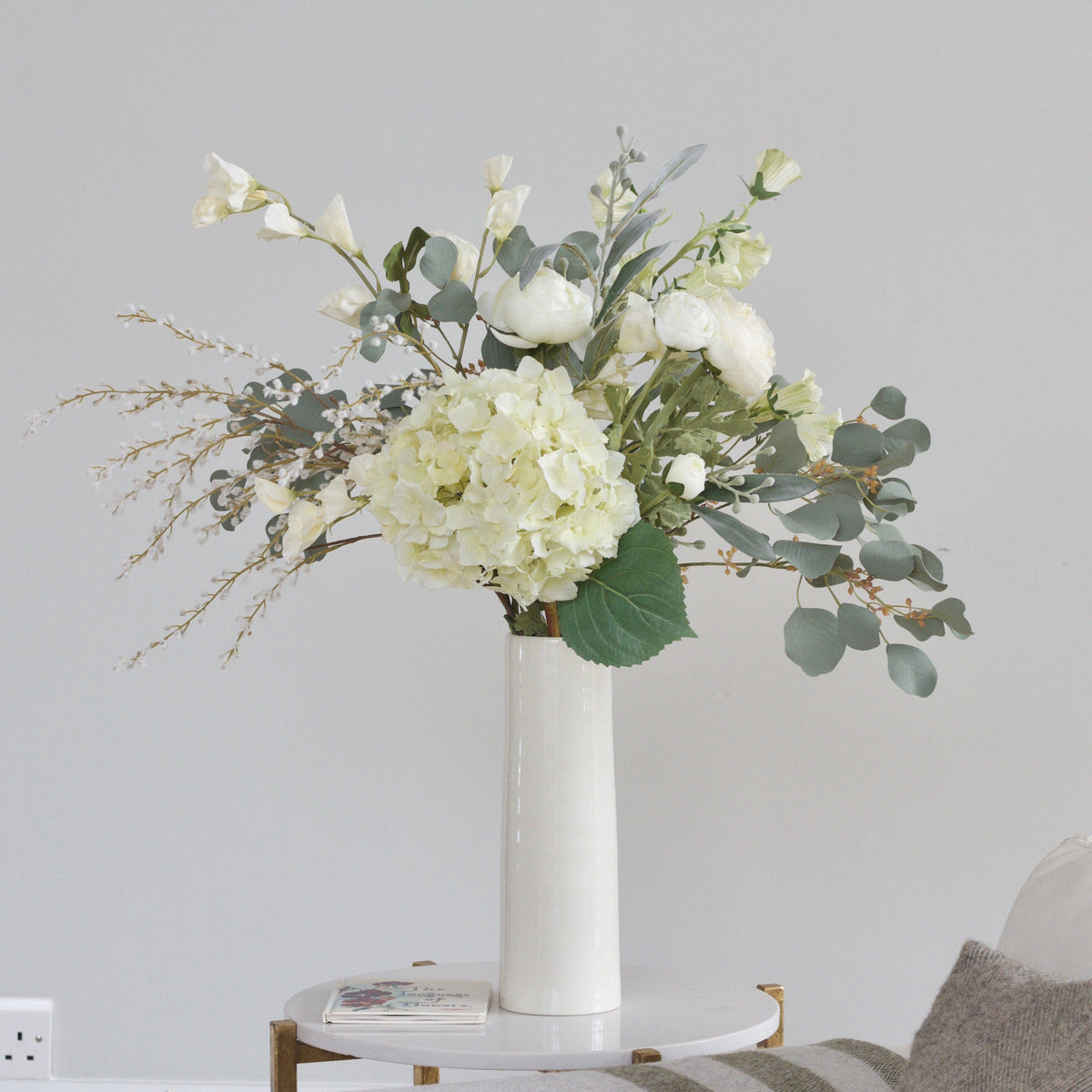 Realistic English Meadow Artificial Flower Arrangement by The Faux Flower Company