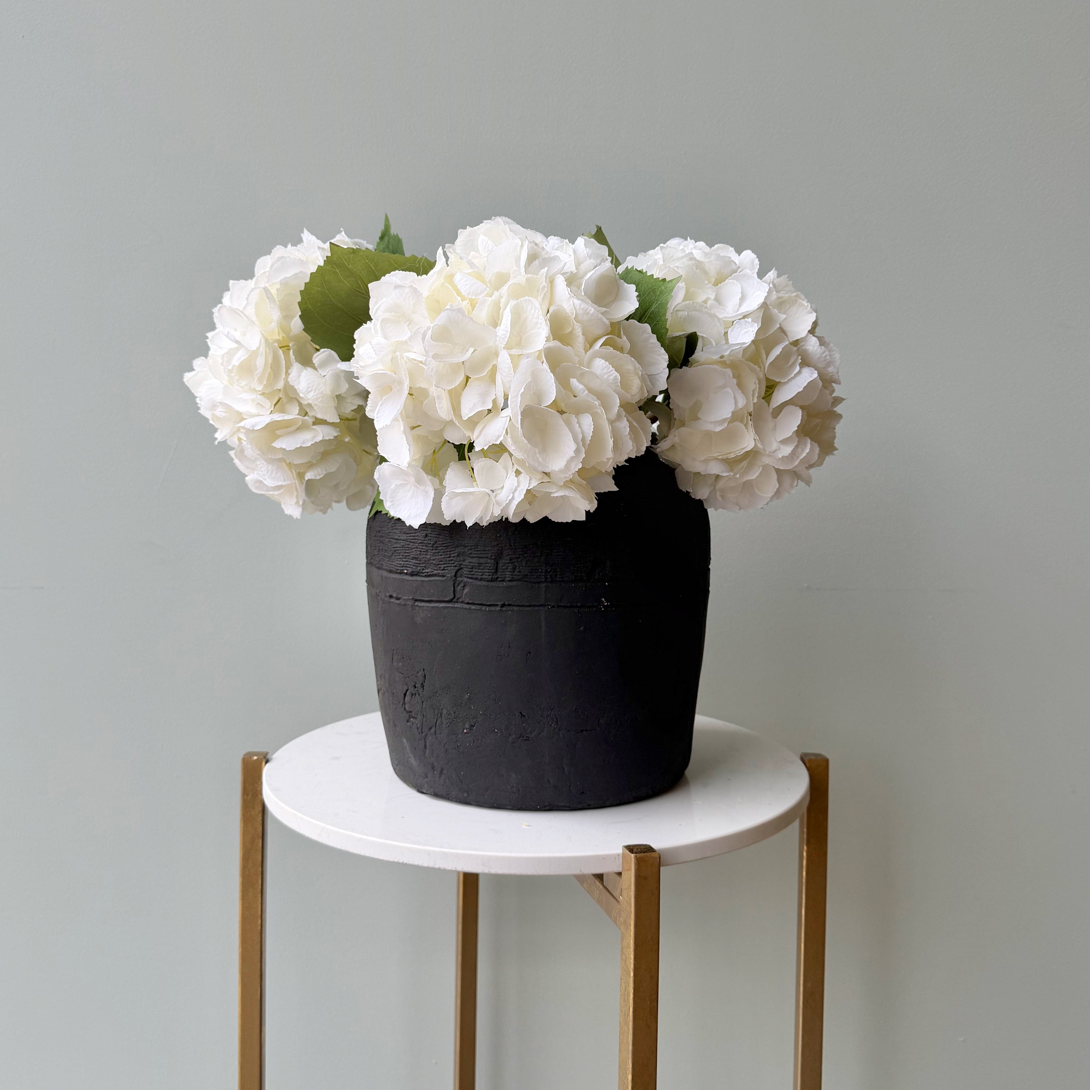 Artificial flowers luxury lifelike faux Large Charcoal Vase realistic silk buy online from The Faux Flower Company AHCH-3580