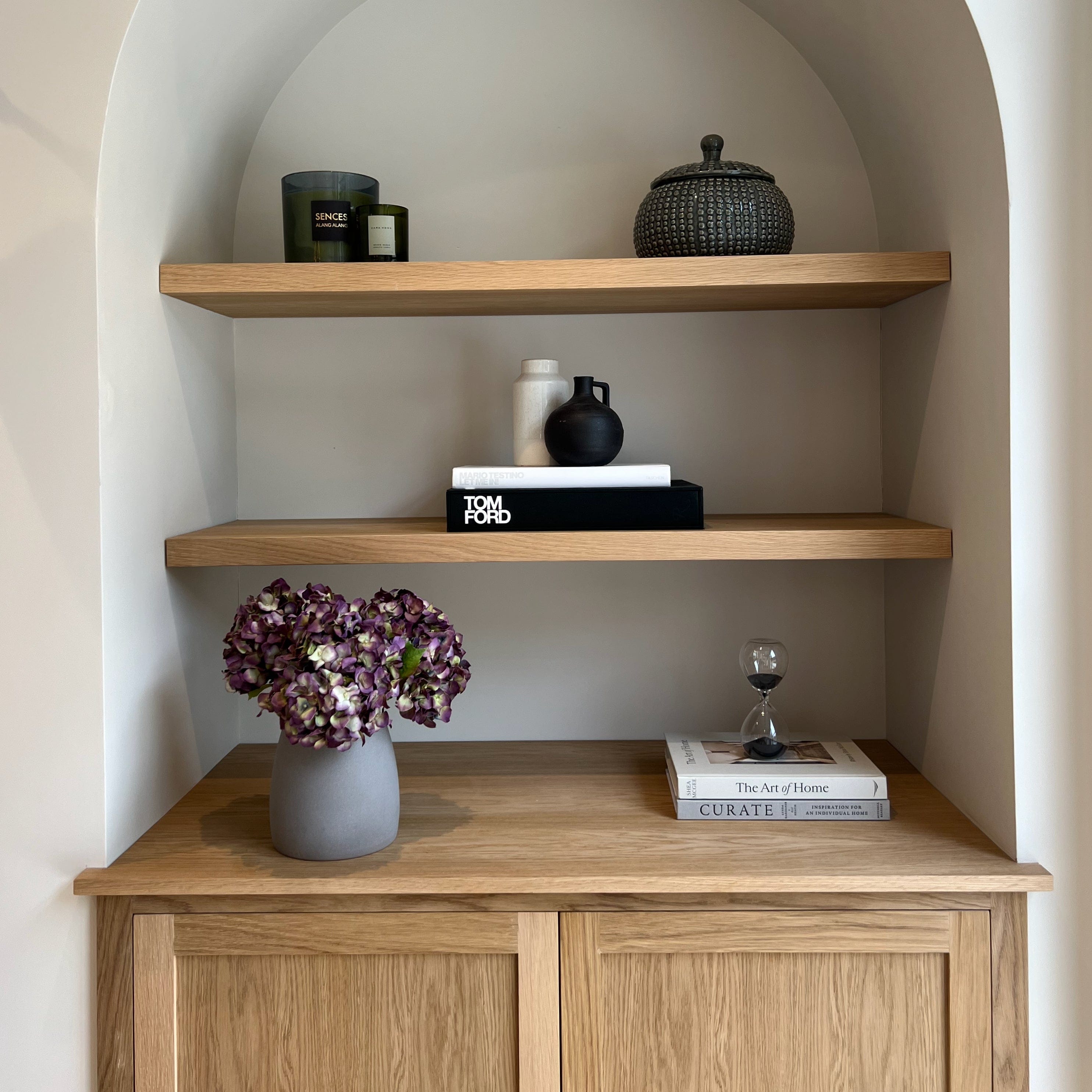 Artificial flowers luxury lifelike faux Purple Dried Artificial Hydrangea & Kemble Vase Set realistic silk Bundle buy online from The Faux Flower Company ABY5070PU-3 + ABP1766