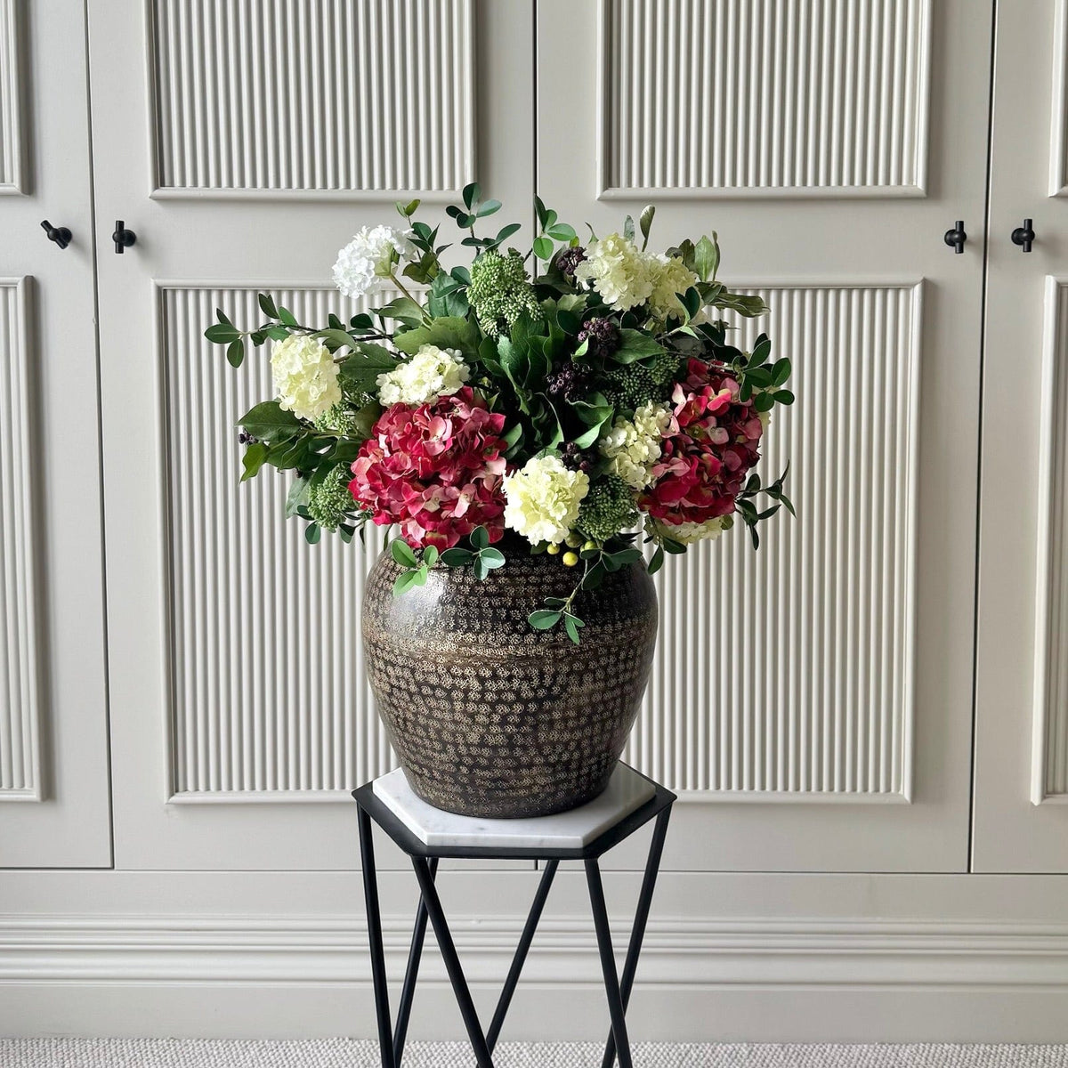 Realistic Winter Aura Arrangement by The Faux Flower Company