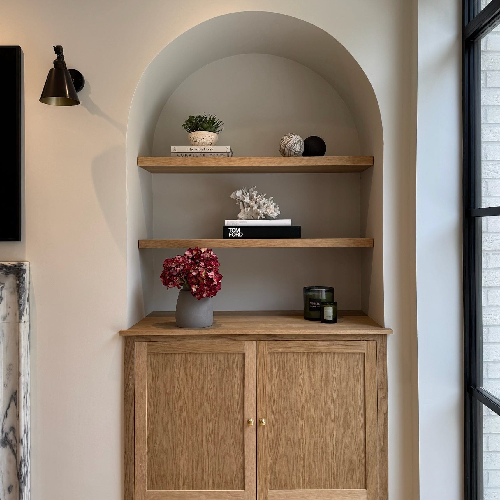 Artificial flowers luxury lifelike faux Red Dried Artificial Hydrangea & Kemble Vase Set realistic silk Bundle buy online from The Faux Flower Company ABY5070RD-3 + ABP1766