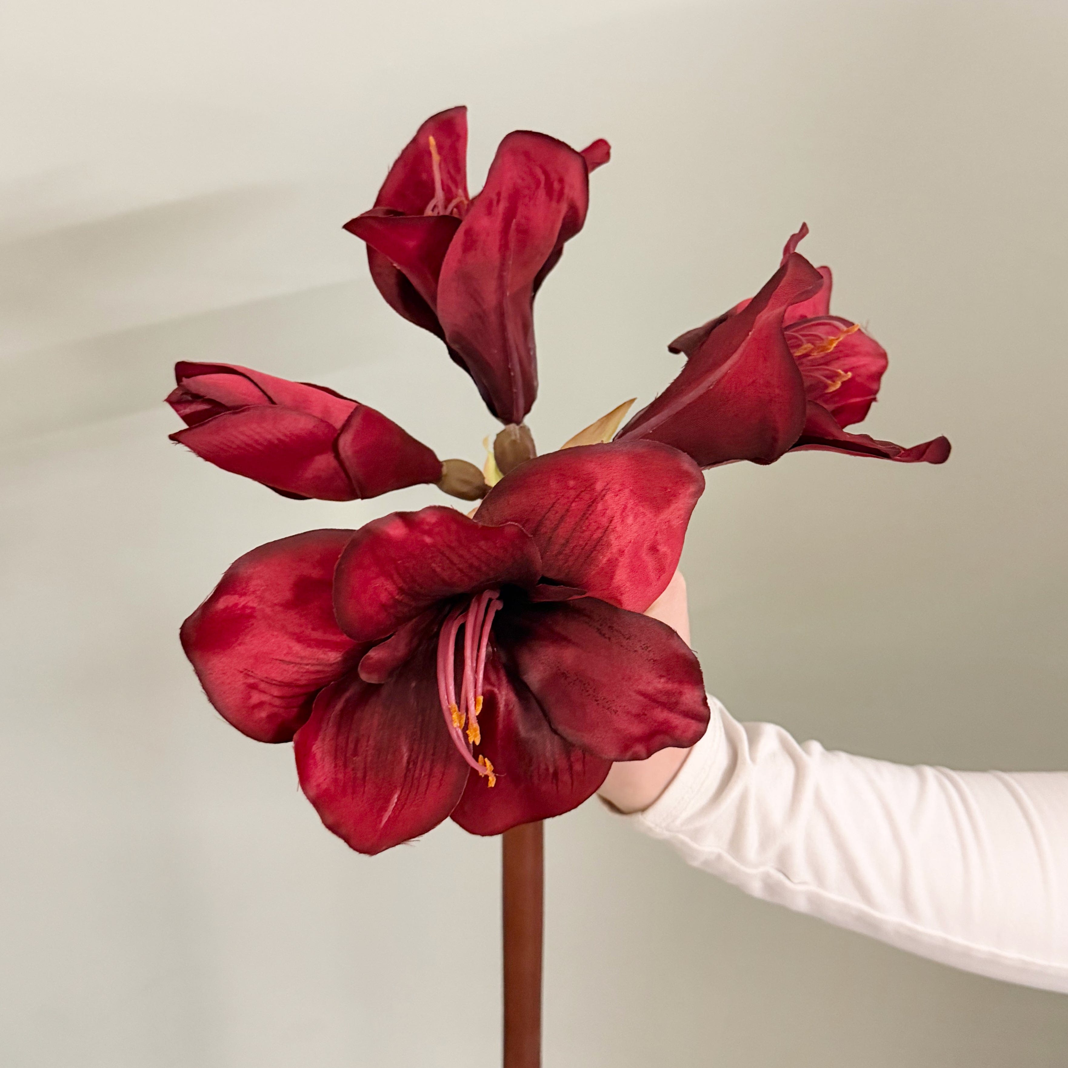 Artificial flowers luxury lifelike faux Red flower thing - not ours realistic silk buy online from The Faux Flower Company