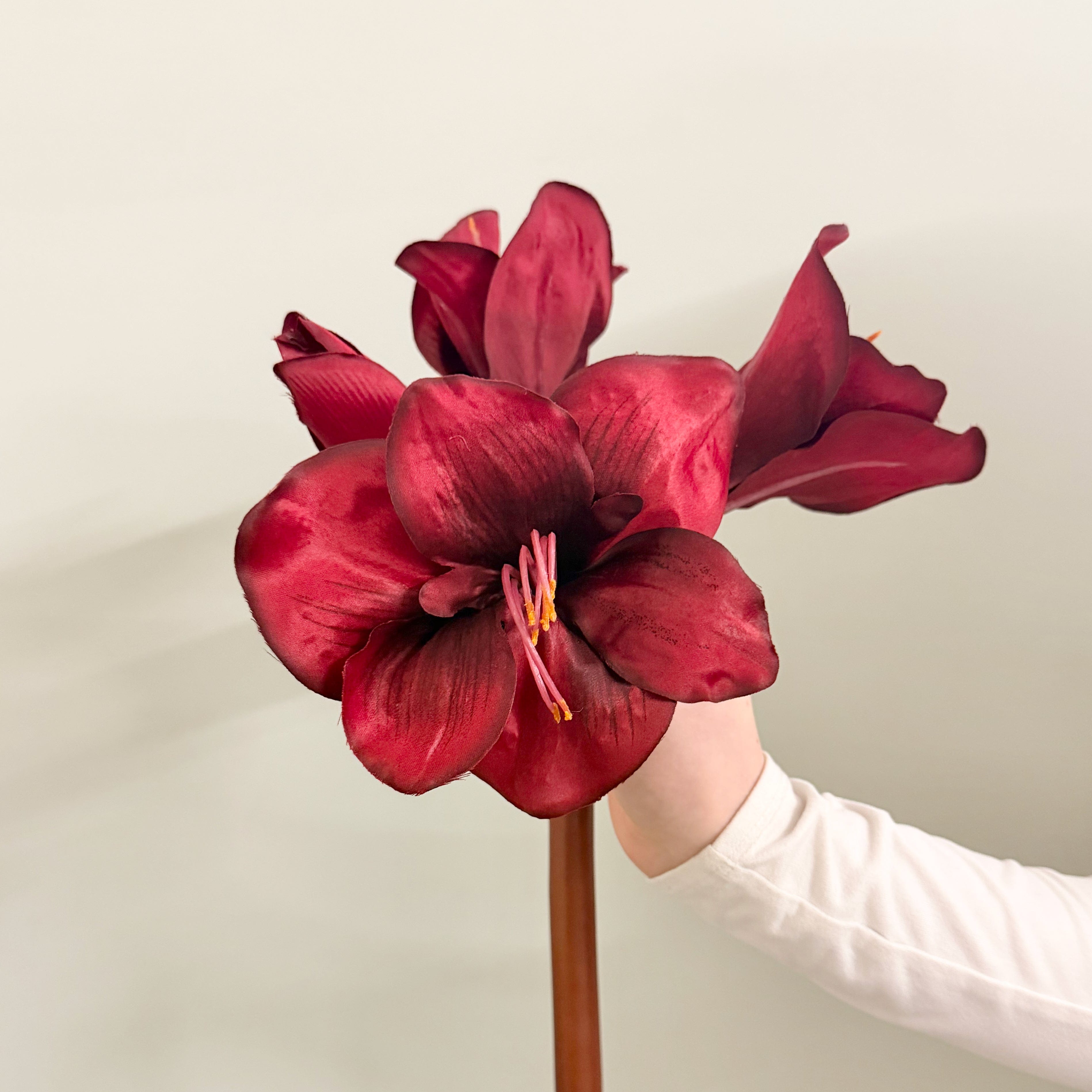 Artificial flowers luxury lifelike faux Red flower thing - not ours realistic silk buy online from The Faux Flower Company