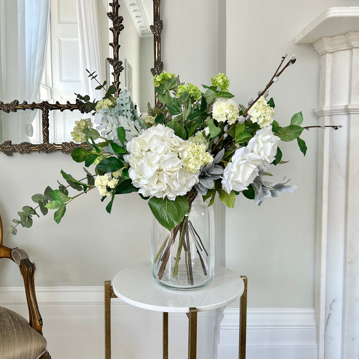 Realistic Rose Above It Artificial Flower Arrangement by The Faux Flower Company