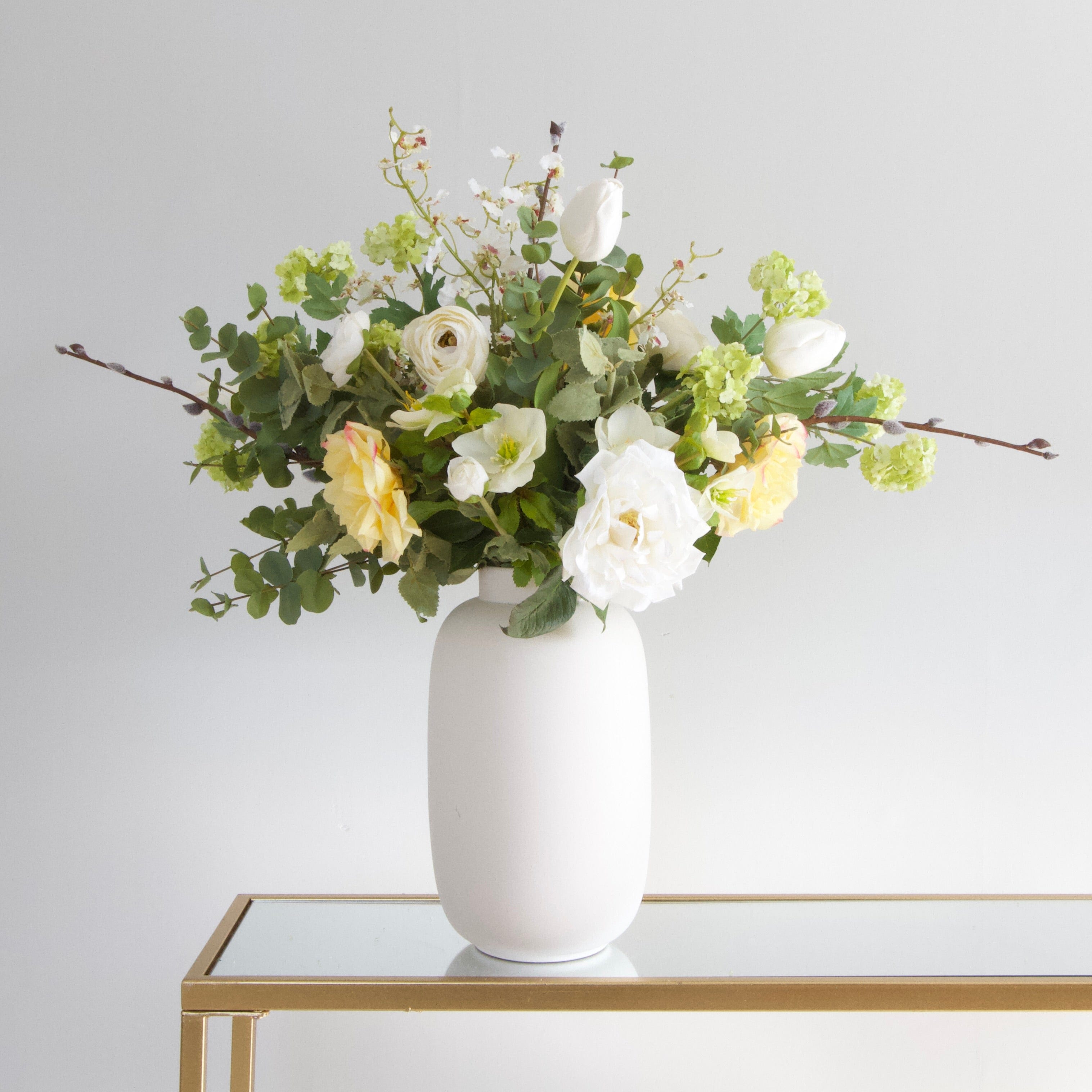 Artificial flowers luxury lifelike faux Spring Fling Artificial Flower Arrangement realistic silk bouquet buy online from The Faux Flower Company FLING AR