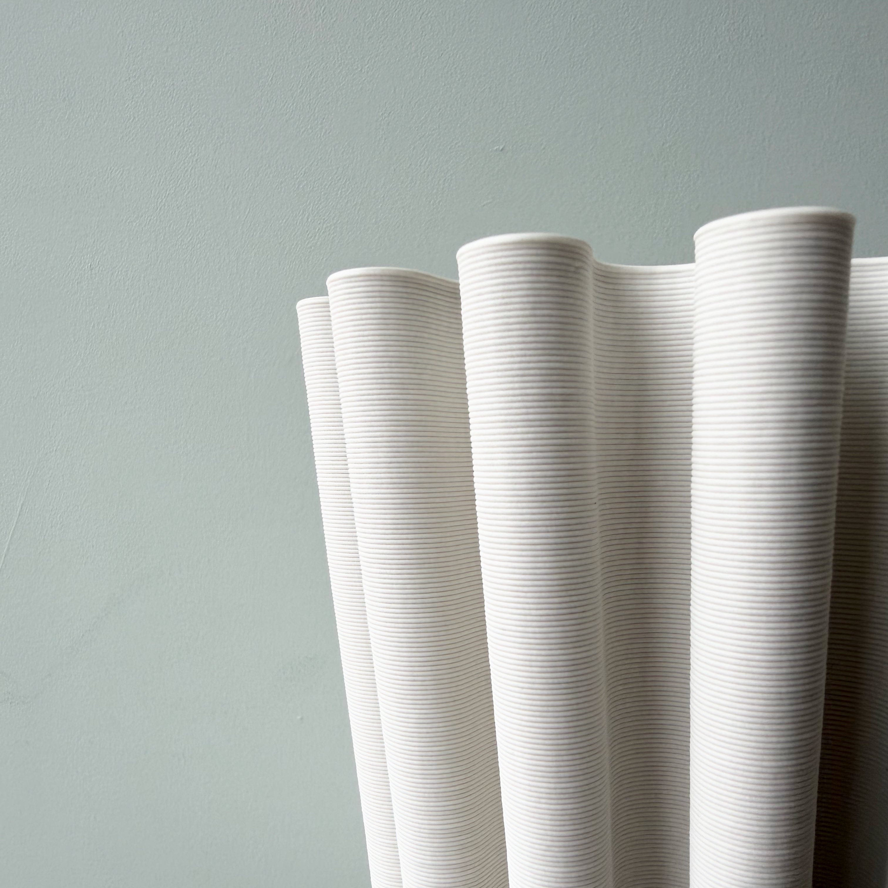 Artificial flowers luxury lifelike faux White 3D Printed Vase realistic silk buy online from The Faux Flower Company AHCH-0100