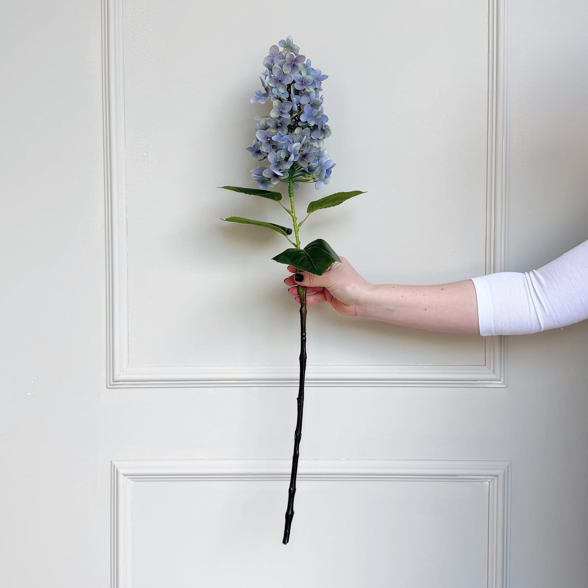 Realistic Artificial Light Purple Lilac Spray With Leaves ABZ5099LP by The Faux Flower Company