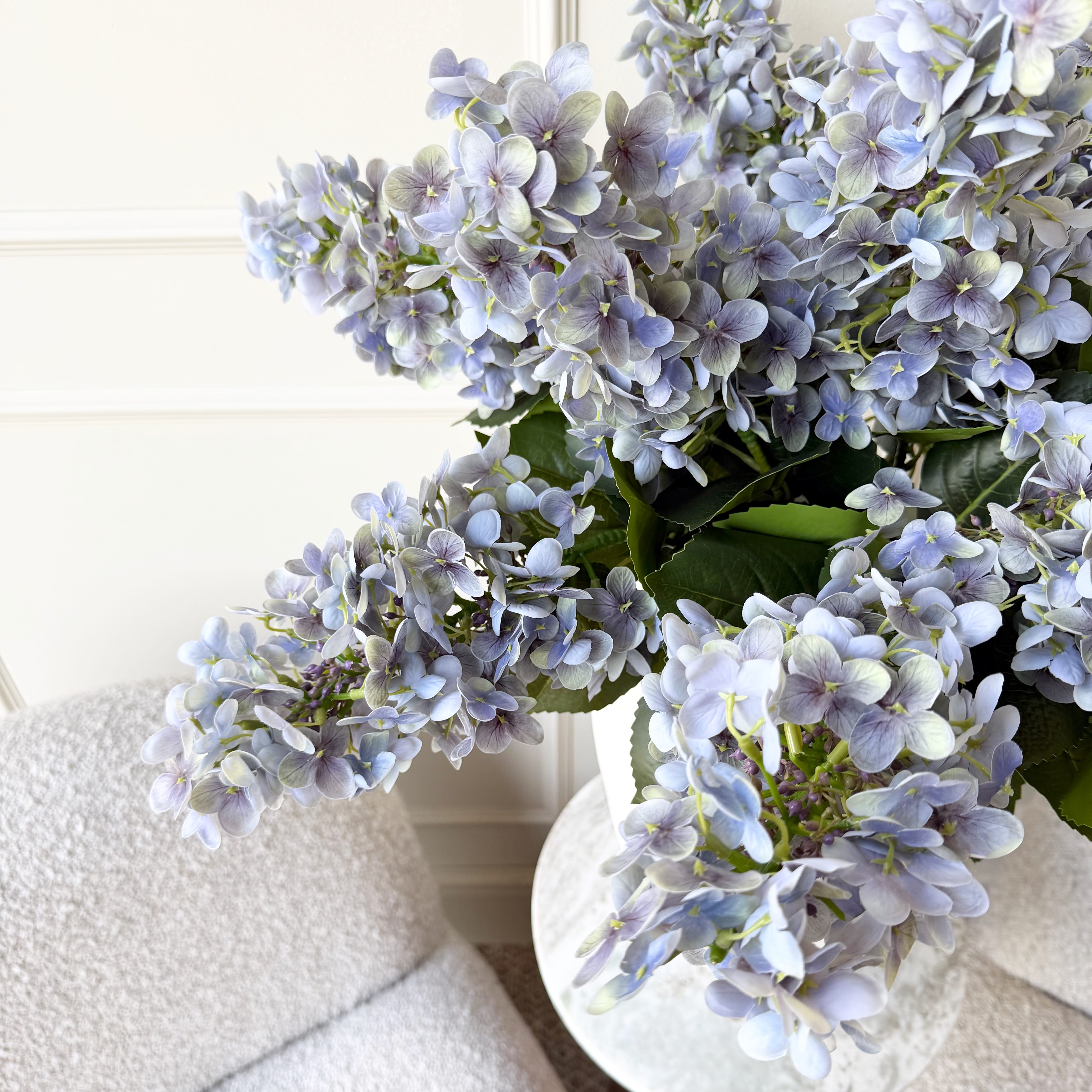 Realistic Artificial Light Purple Lilac Spray With Leaves ABZ5099LP by The Faux Flower Company