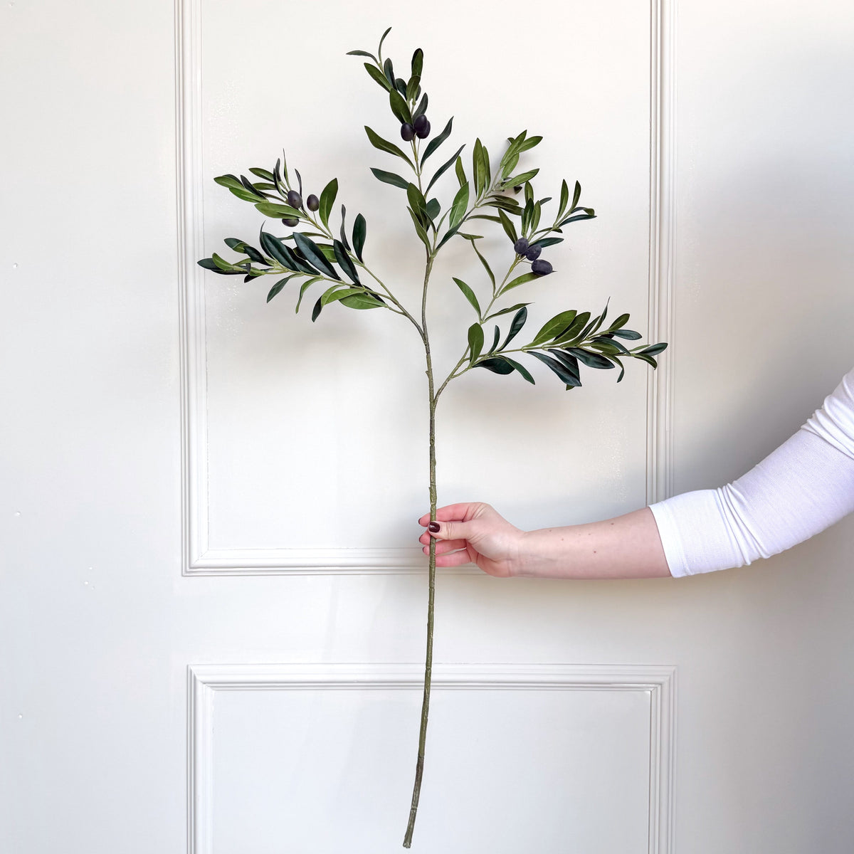 Realistic Artificial Olive Branch ABZ9142GR by The Faux Flower Company
