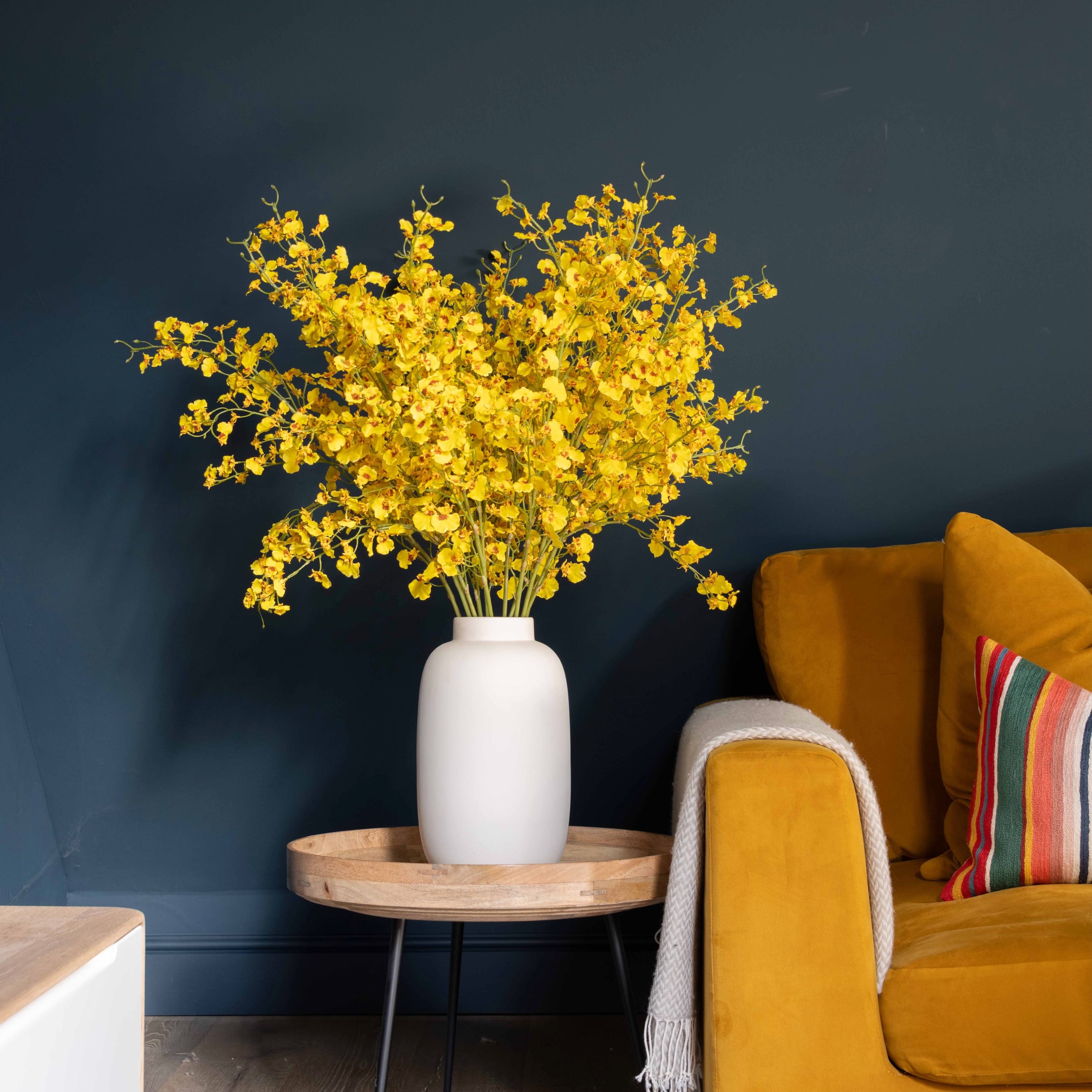Realistic Artificial Yellow Oncidium Orchid ABY7044YL by The Faux Flower Company
