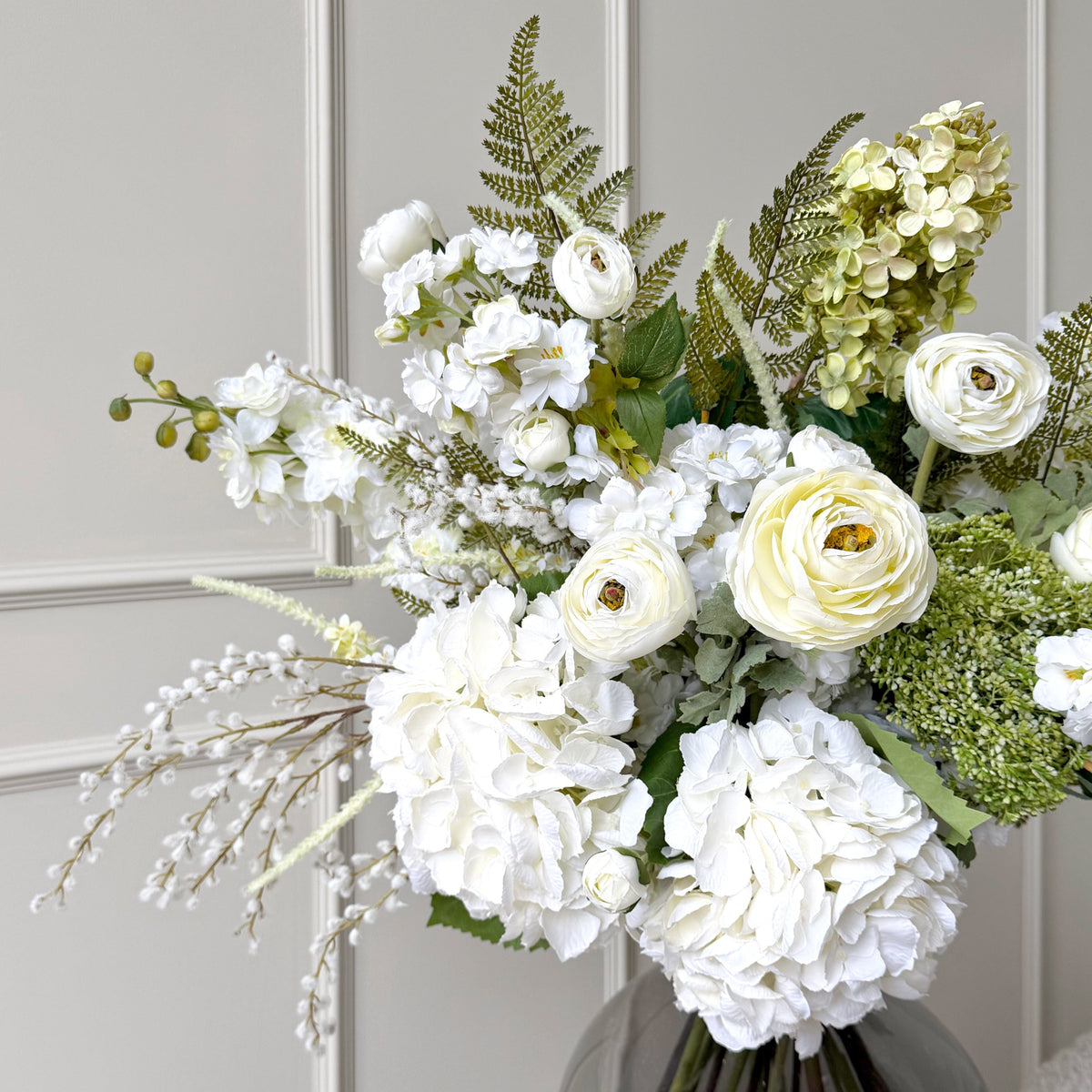 Realistic Blossoming Artificial Flower Arrangement by The Faux Flower Company