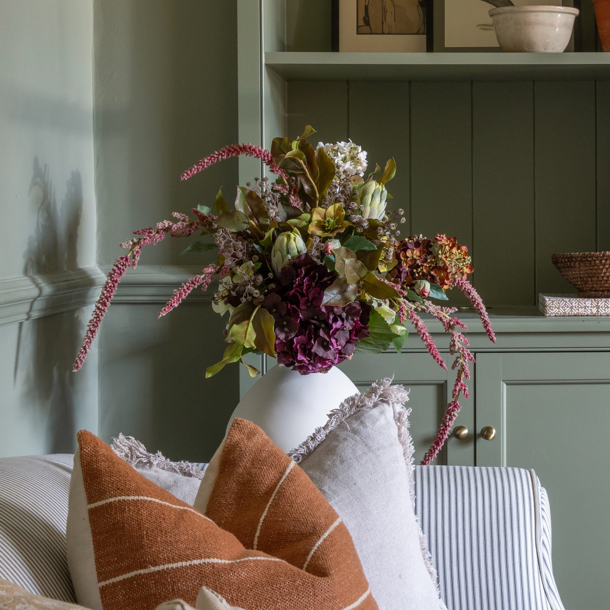 Realistic Bramble & Bloom Artificial Flower Arrangement by The Faux Flower Company
